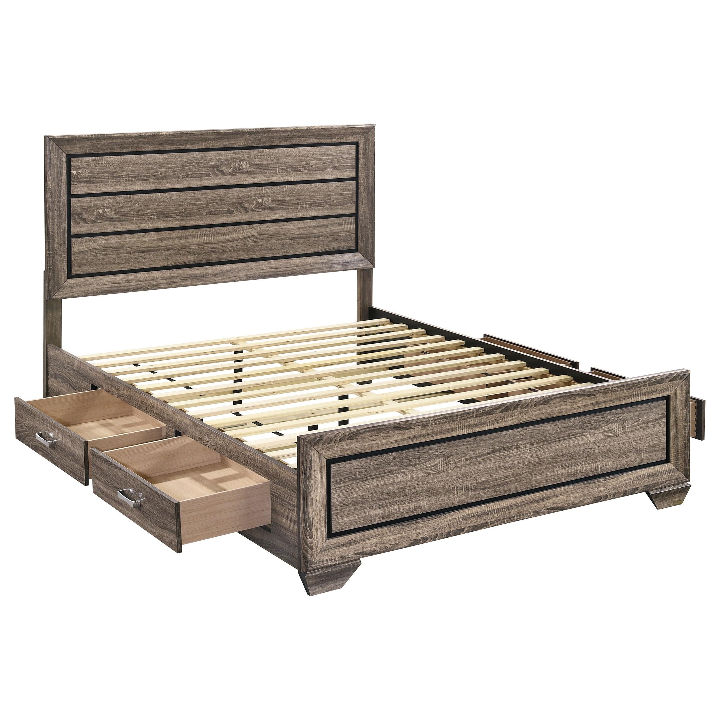  Size_Queen --  Coaster Furniture Kauffman Panel Bed with Storage IMAGE 2