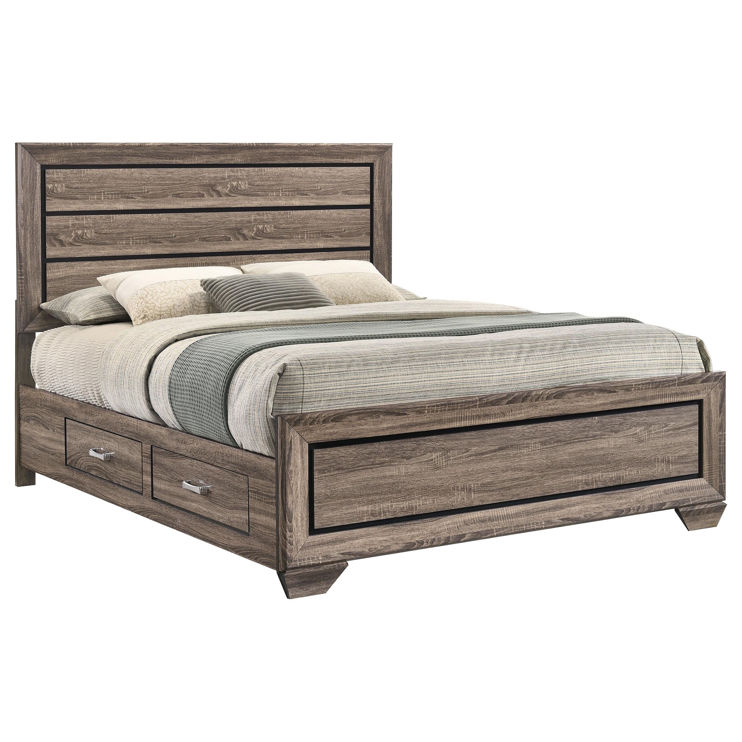  Size_Queen --  Coaster Furniture Kauffman Panel Bed with Storage IMAGE 3