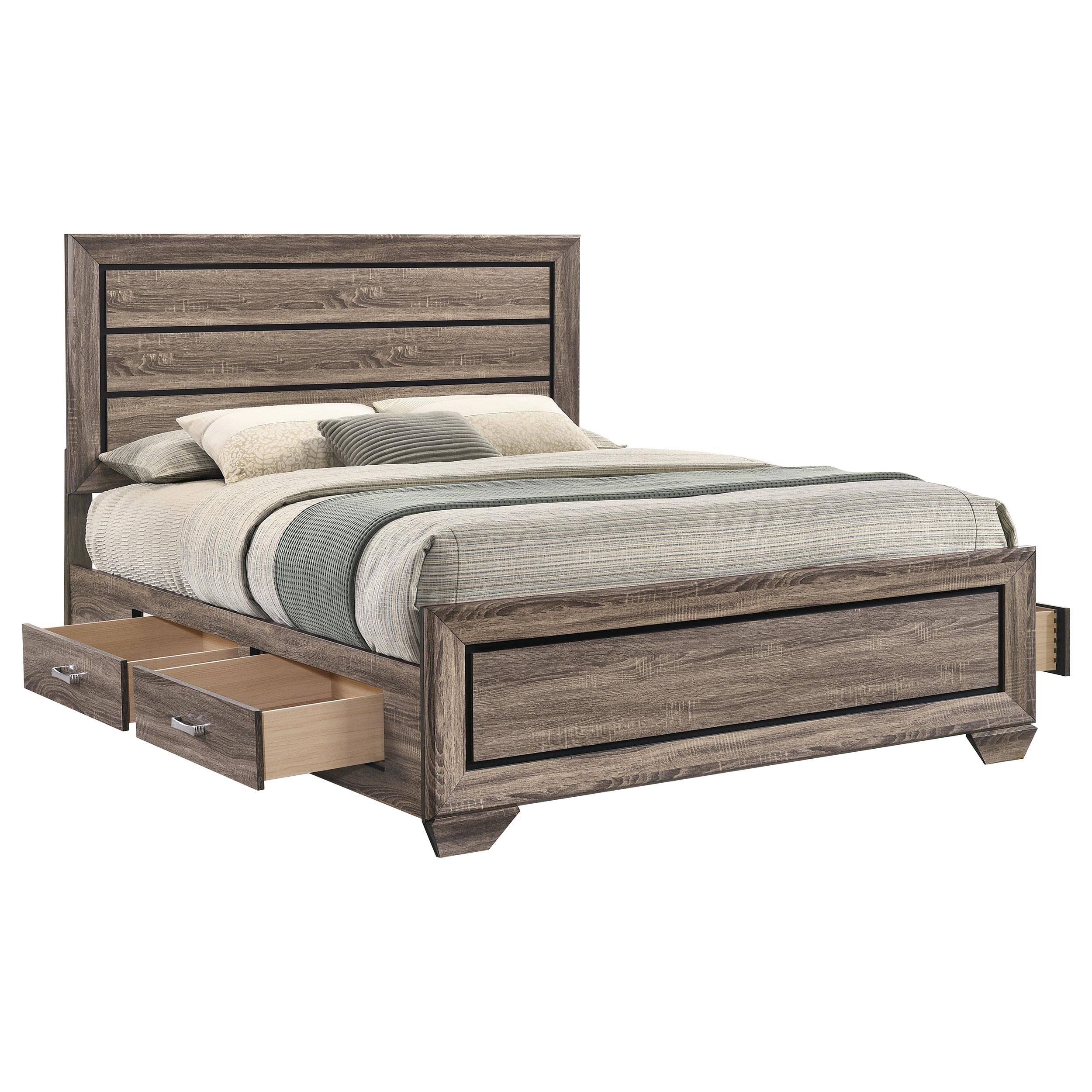 Size_Queen --  Coaster Furniture Kauffman Panel Bed with Storage IMAGE 4