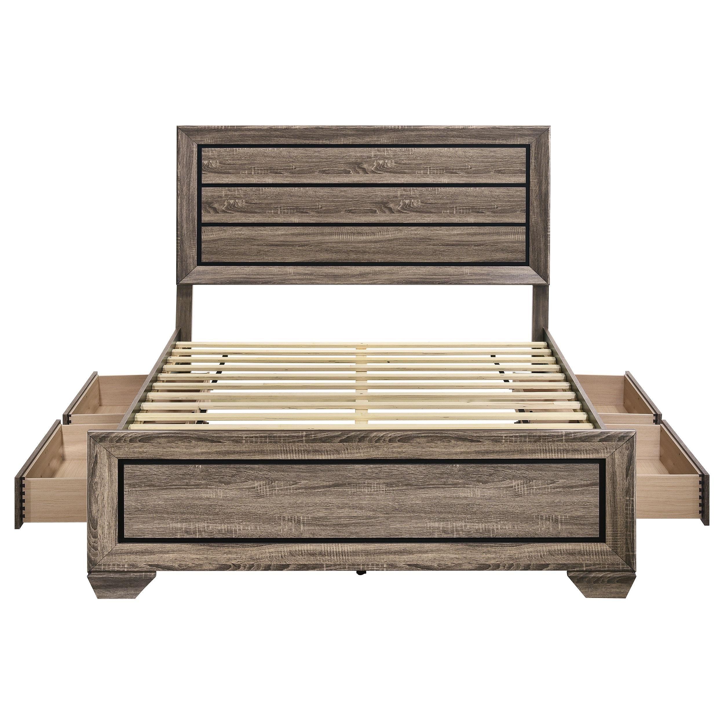  Size_Queen --  Coaster Furniture Kauffman Panel Bed with Storage IMAGE 6
