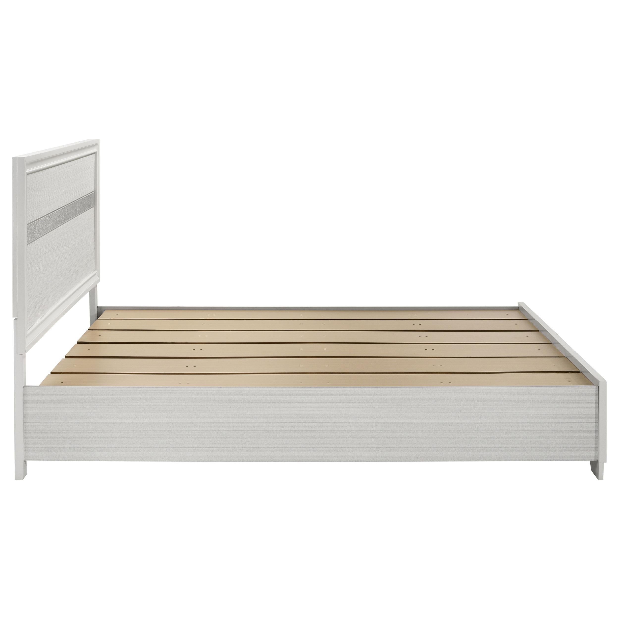  Size_California King --  Miranda 205111KW 51-inch Wood California King Storage Panel Bed - White IMAGE 5