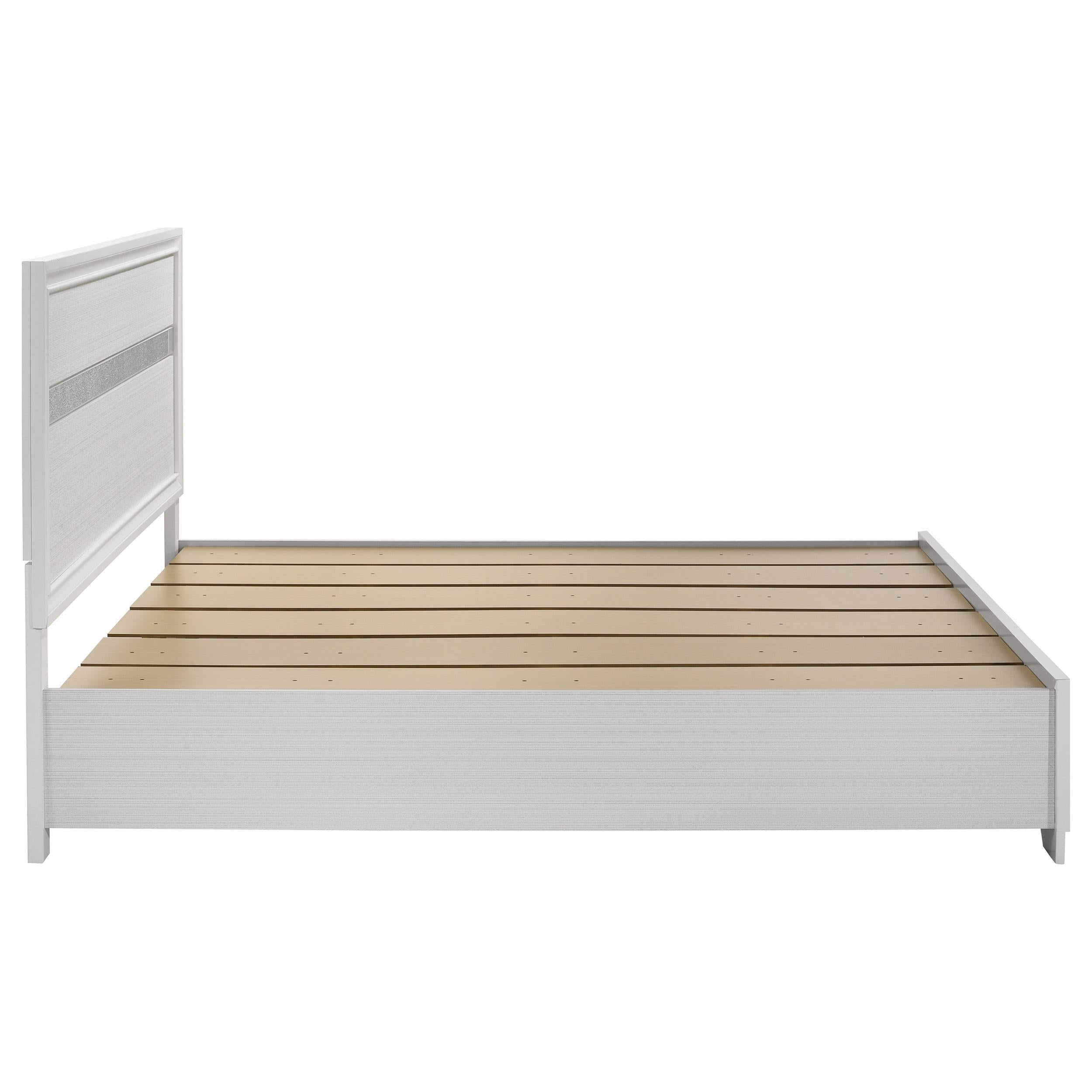 Size_King --  Miranda 205111KE 51-inch Wood Eastern King Storage Panel Bed - White IMAGE 5