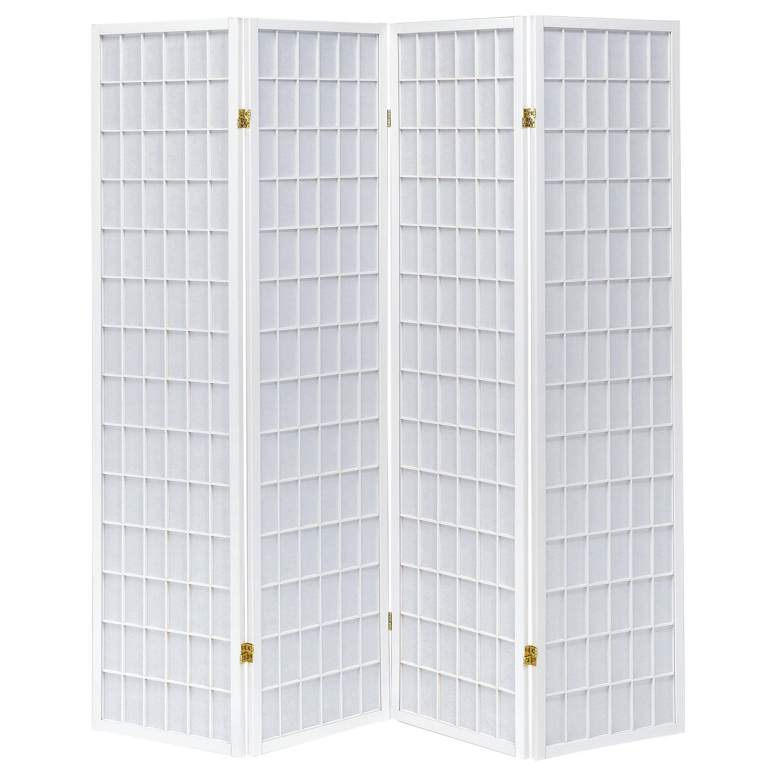  Coaster Furniture Roberto 902626 4-Panel Room Divider Folding Shoji Screen - White IMAGE 2