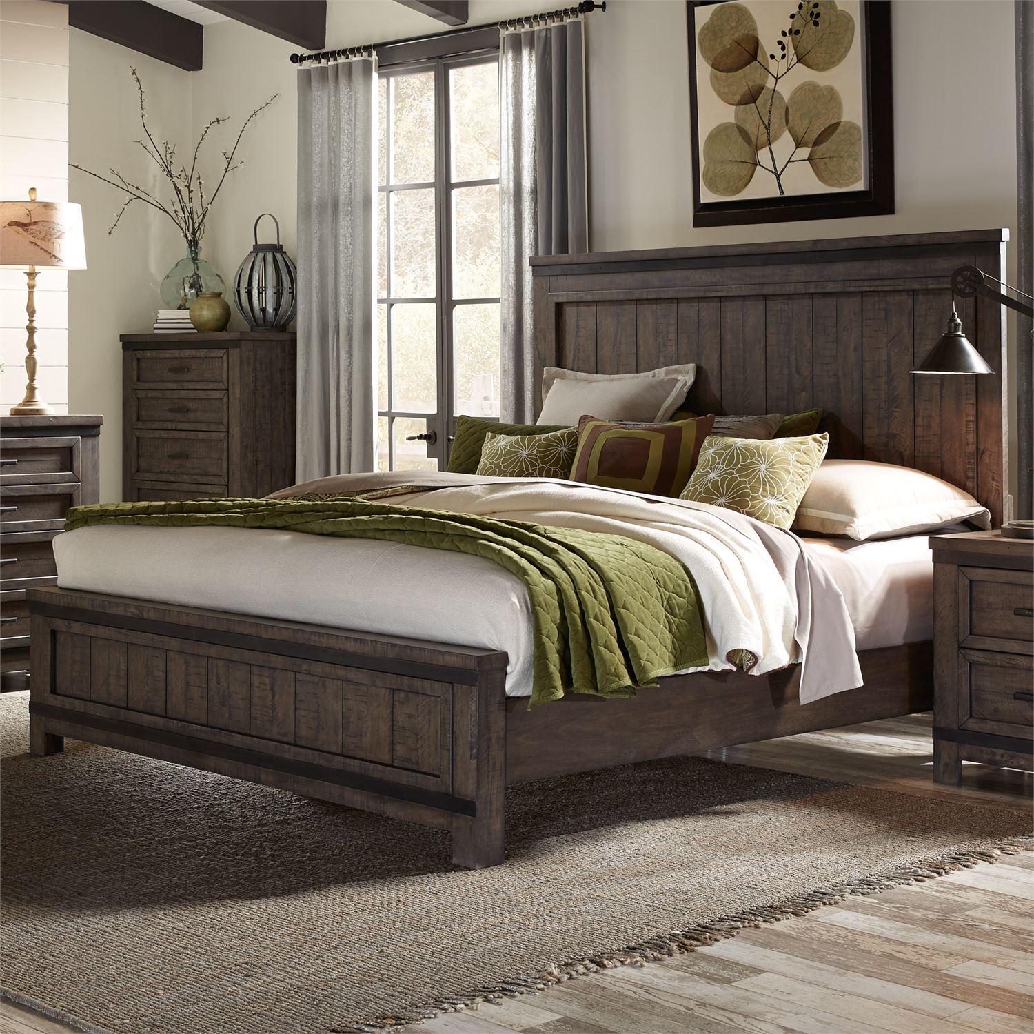  Size_Queen --  Liberty Furniture Industries Inc. Thornwood Hills Panel Bed IMAGE 1