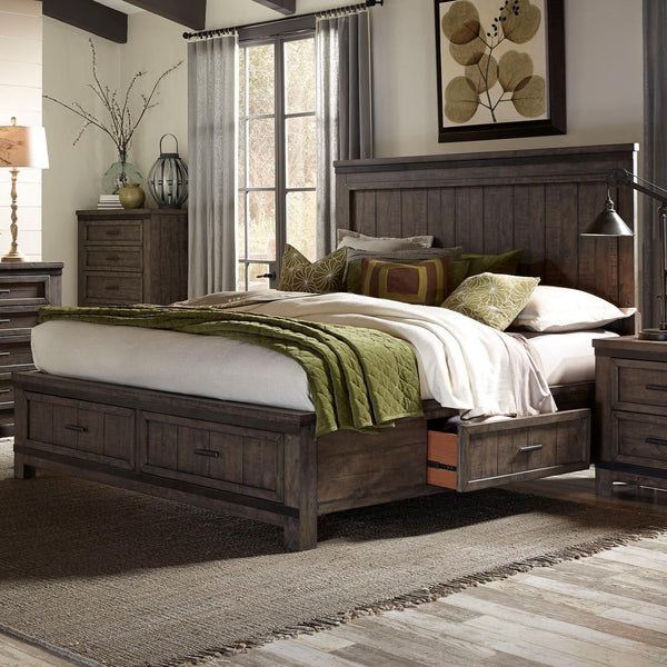 Liberty Furniture Industries Inc. Thornwood Hills Panel Bed with Storage