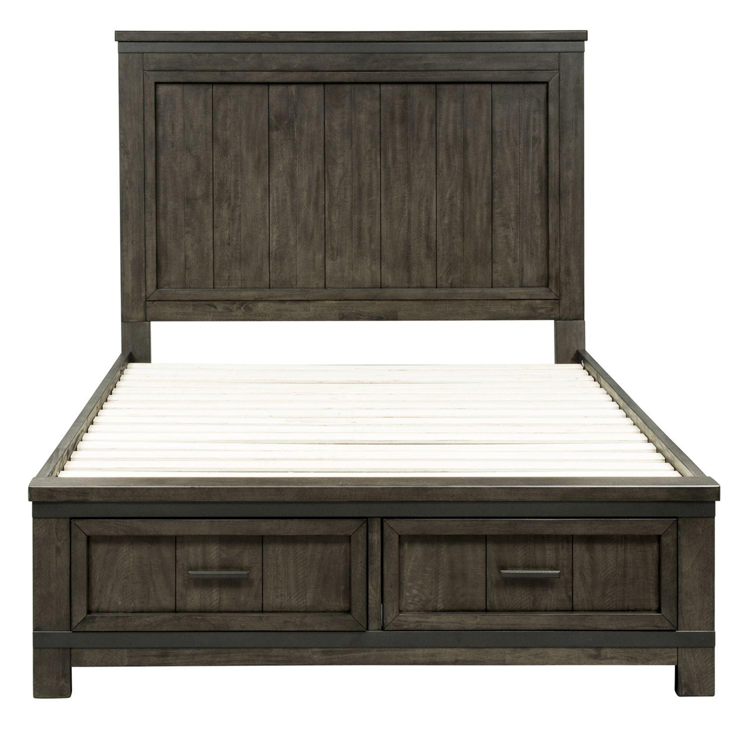 Size_Queen --  Liberty Furniture Industries Inc. Thornwood Hills Panel Bed with Storage IMAGE 2