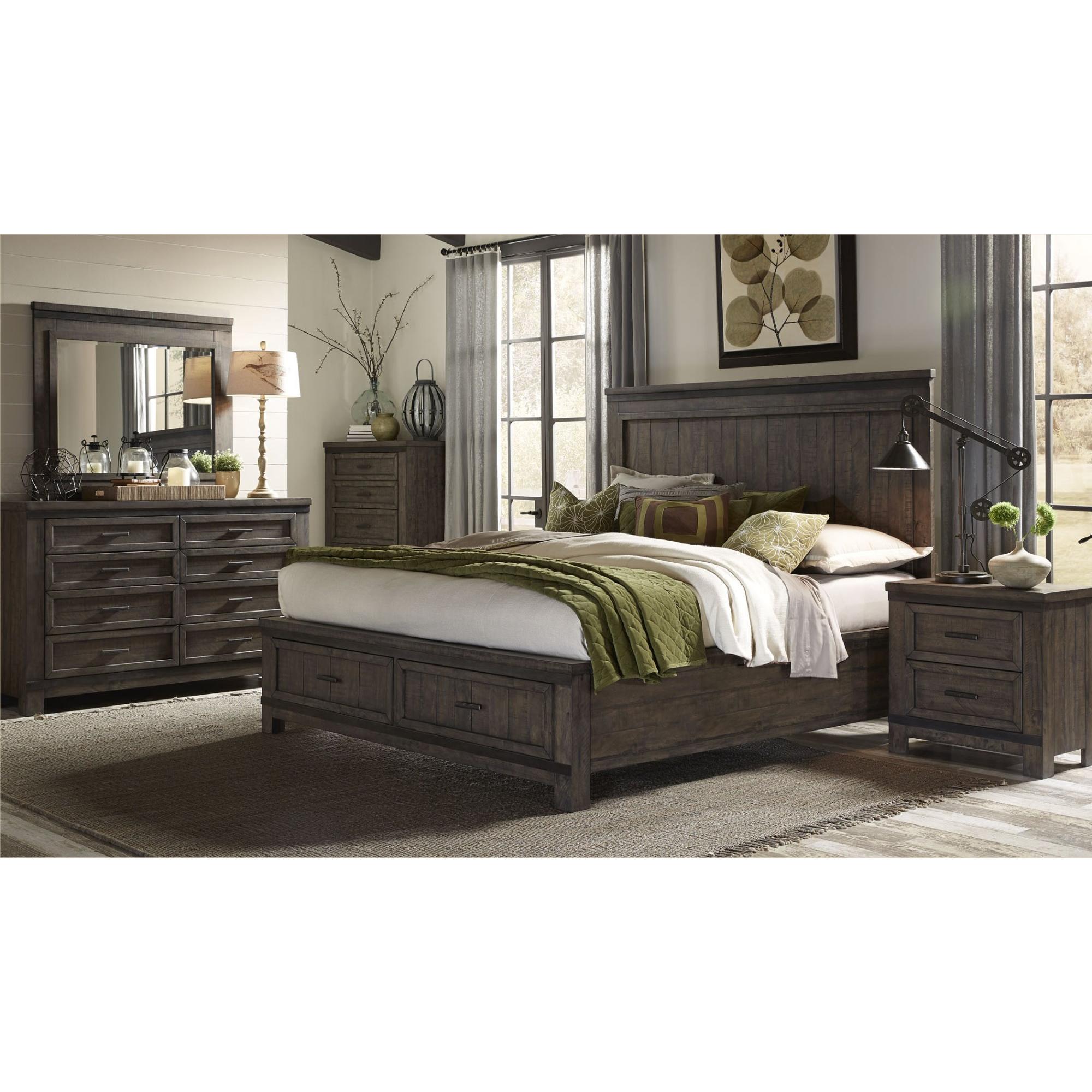  Size_King --  Thornwood Hills 759-BR-KSB King Storage Bed IMAGE 8