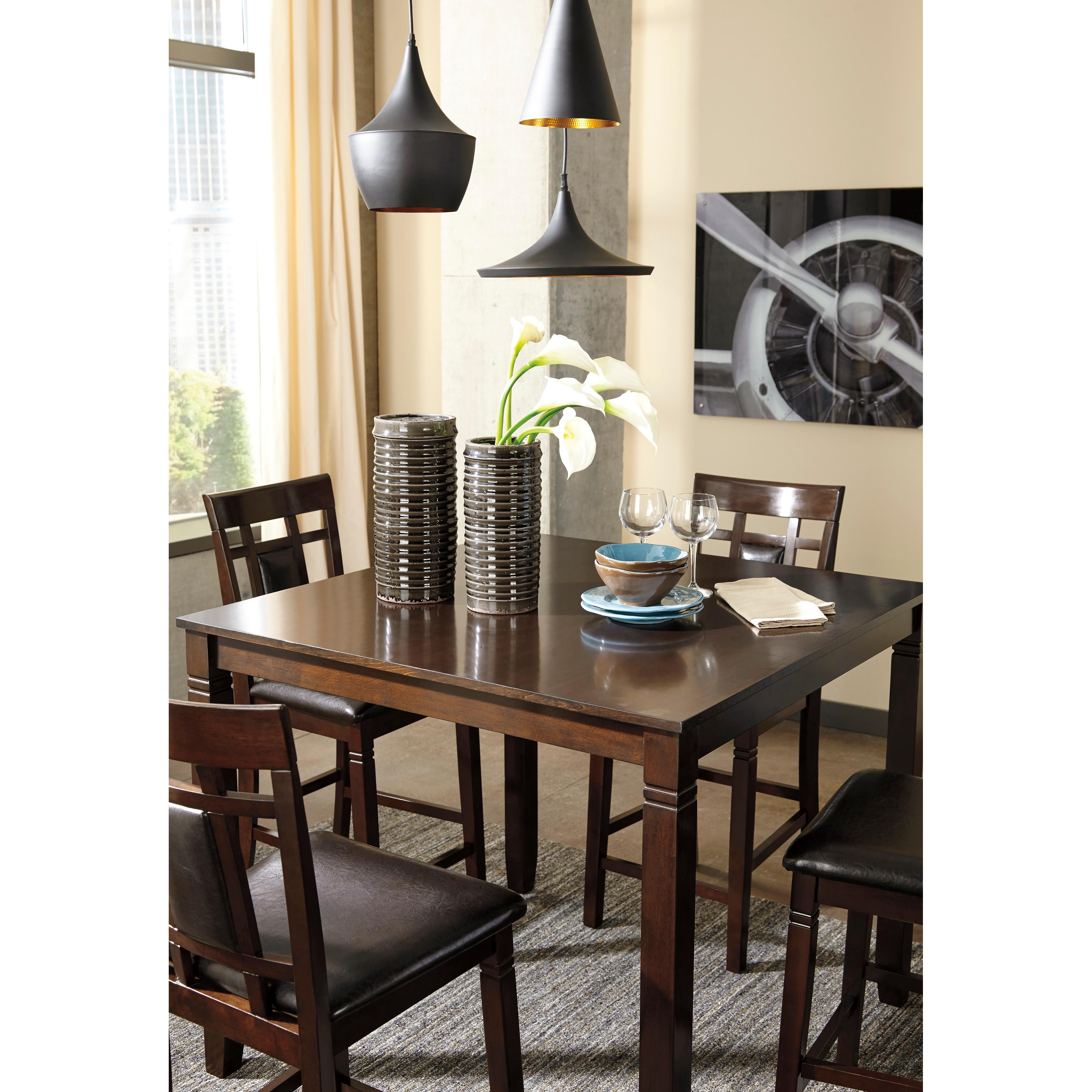  Signature Design by Ashley Bennox 5 pc Counter Height Dinette D384-223 IMAGE 2