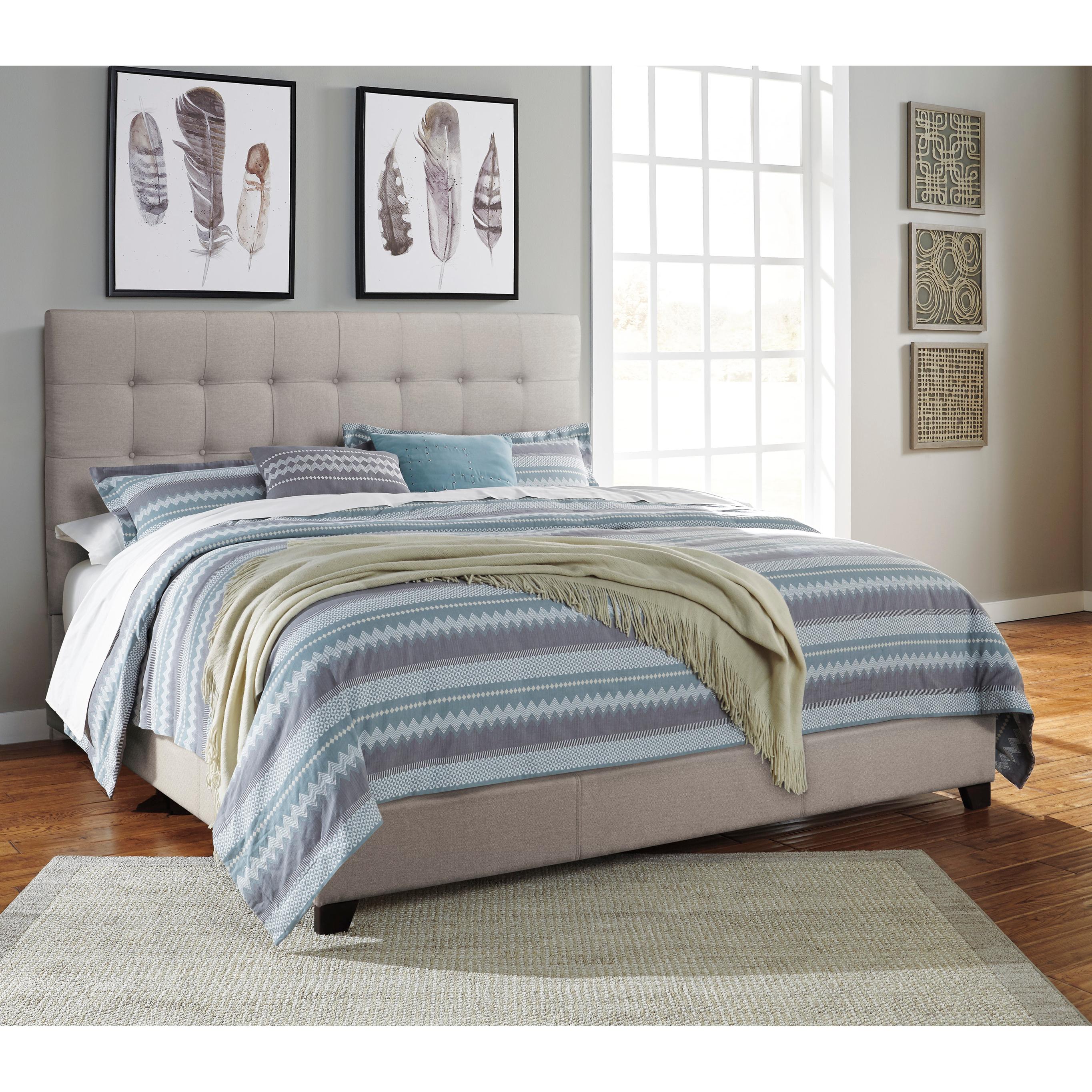  Size_Queen --  Signature Design by Ashley Dolante Upholstered Panel Bed IMAGE 4
