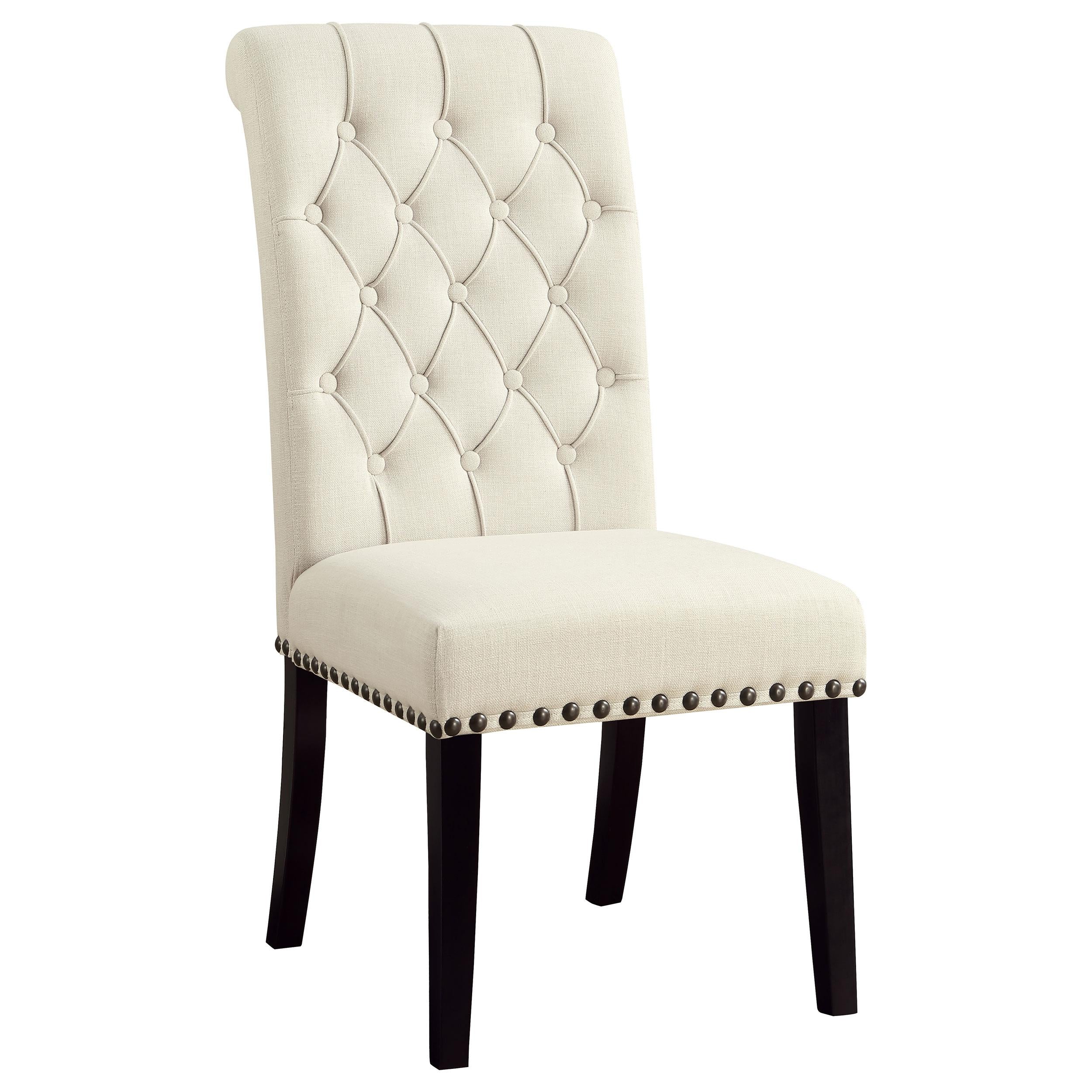  Coaster Furniture Alana 190162 Fabric Upholstered Dining Side Chair - Beige (Set of 2) IMAGE 1