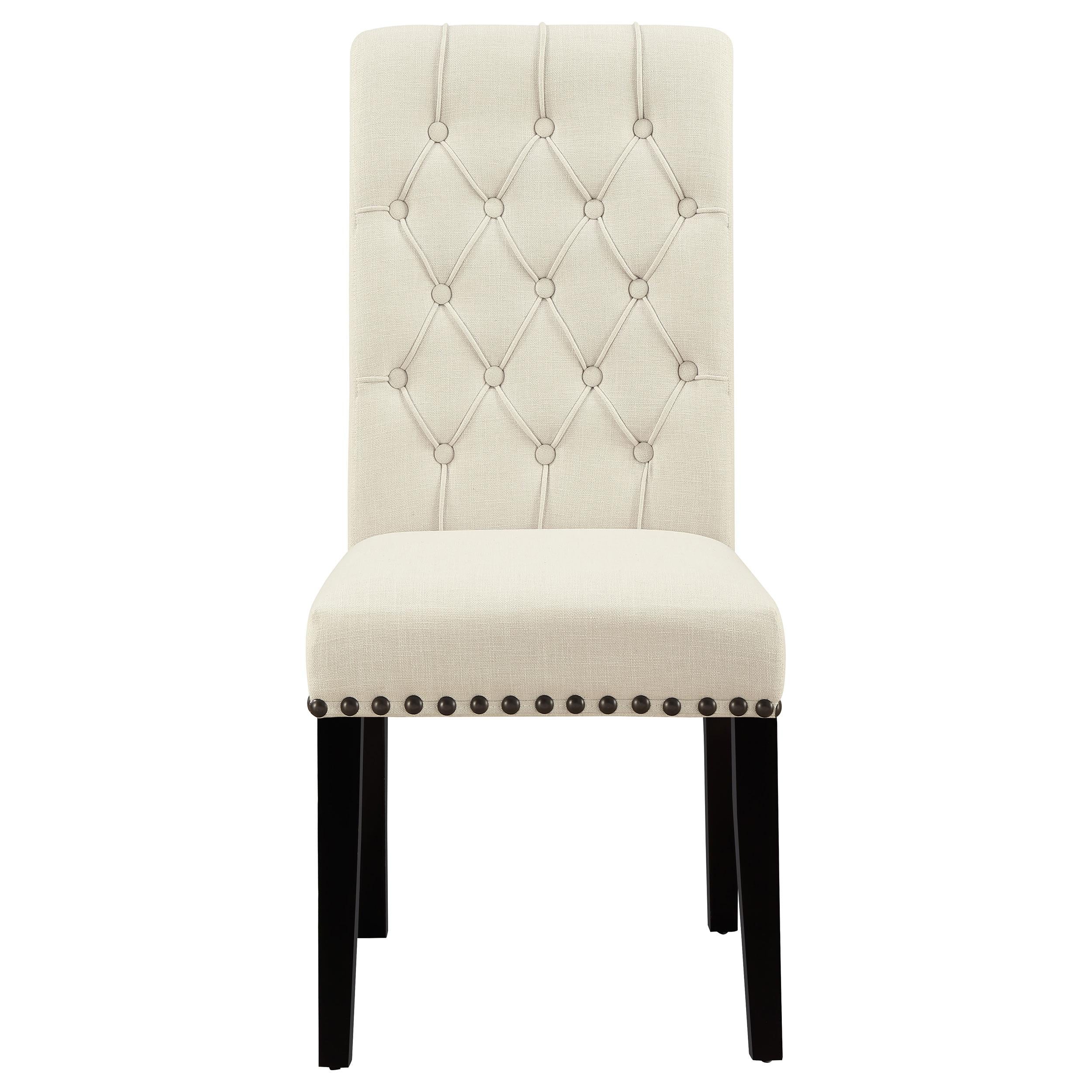  Coaster Furniture Alana 190162 Fabric Upholstered Dining Side Chair - Beige (Set of 2) IMAGE 2