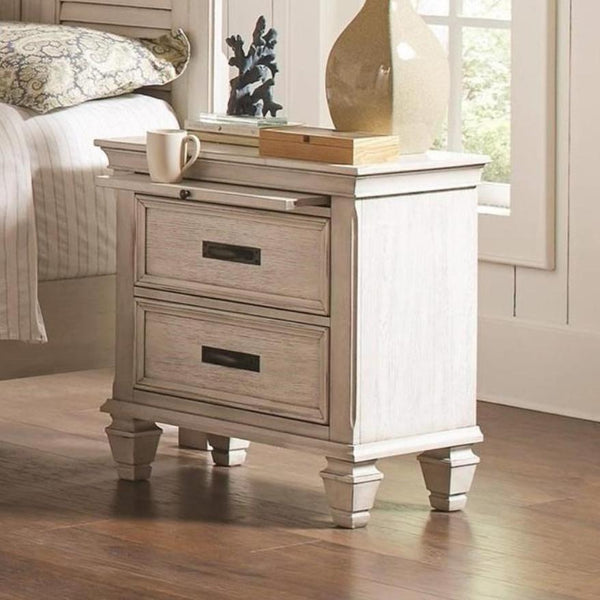 Coaster Furniture Franco 205332 2-Drawer Nightstand - Distressed White