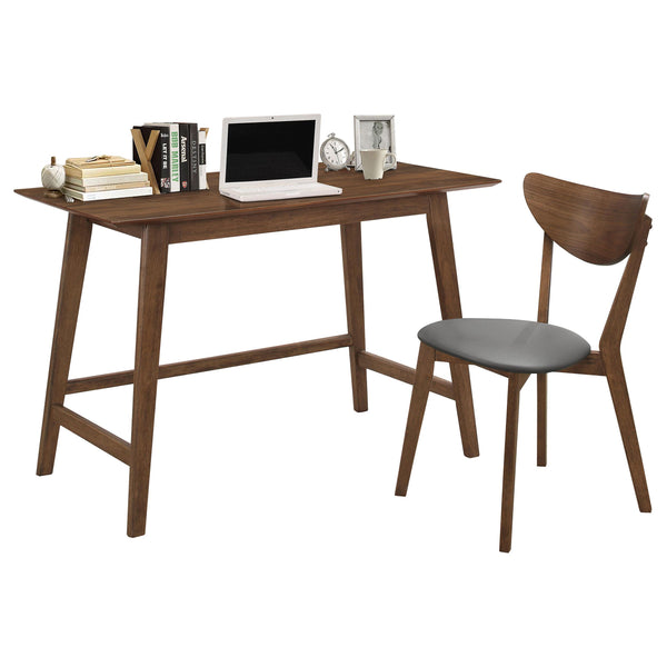 Coaster Furniture Karri 801095 2-piece Home Office Computer Desk and Chair Set - Walnut