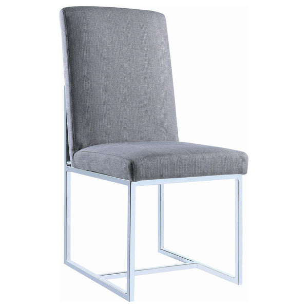 Coaster Furniture Mackinnon 107143 Upholstered Dining Side Chair - Grey (Set of 2)