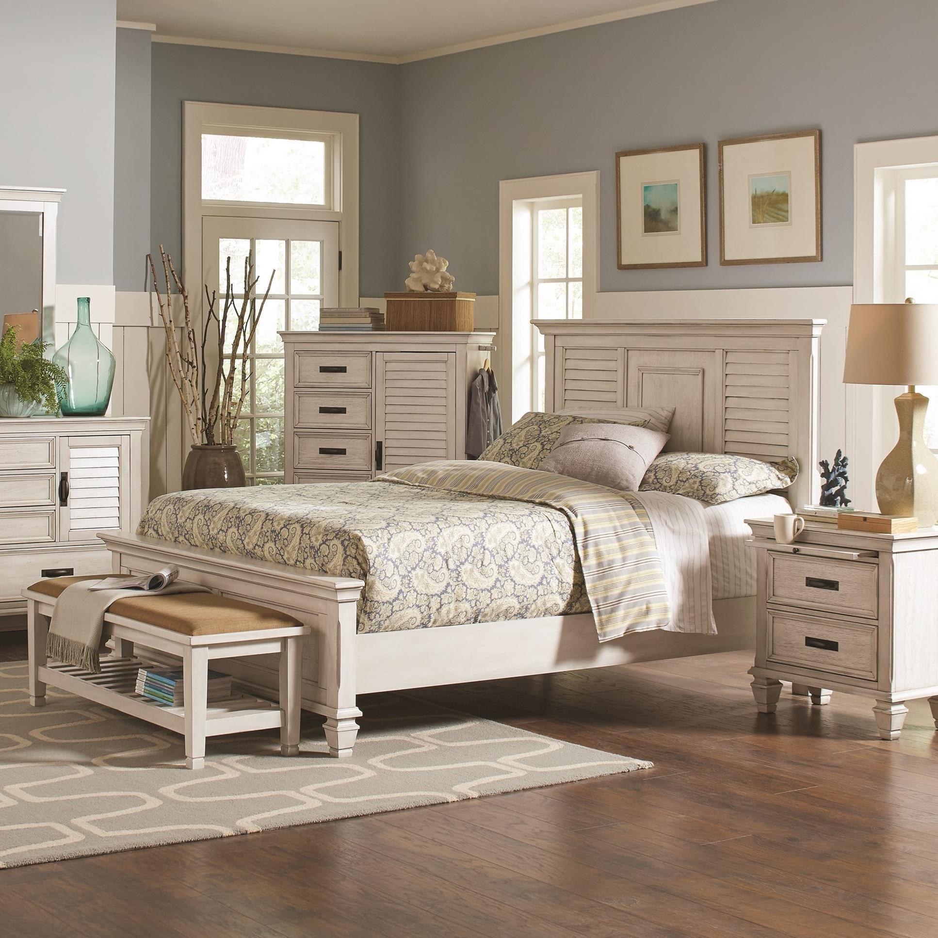  Size_Queen --  Coaster Furniture Franco Panel Bed IMAGE 1
