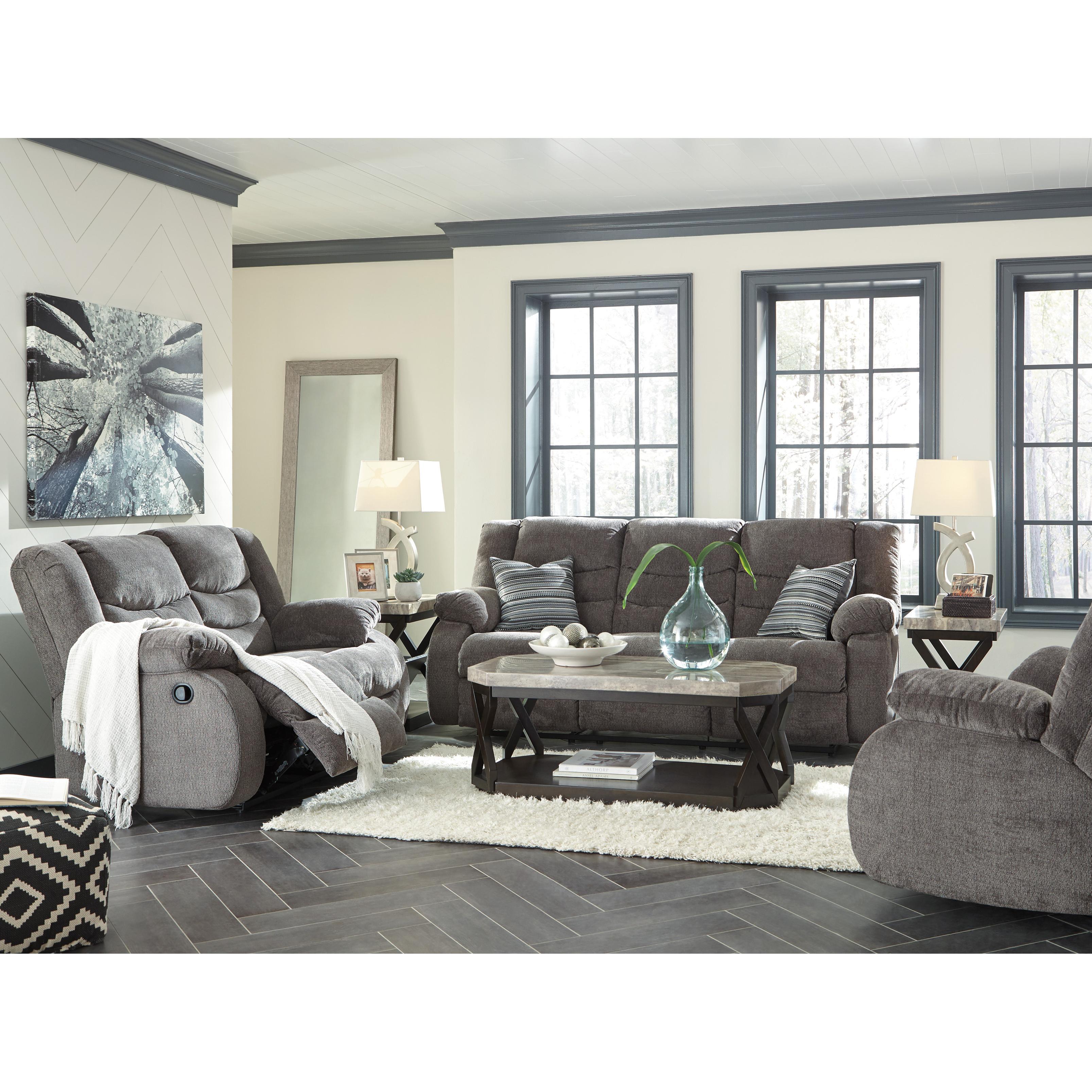  Signature Design by Ashley Tulen Reclining Fabric Loveseat 9860686 IMAGE 10
