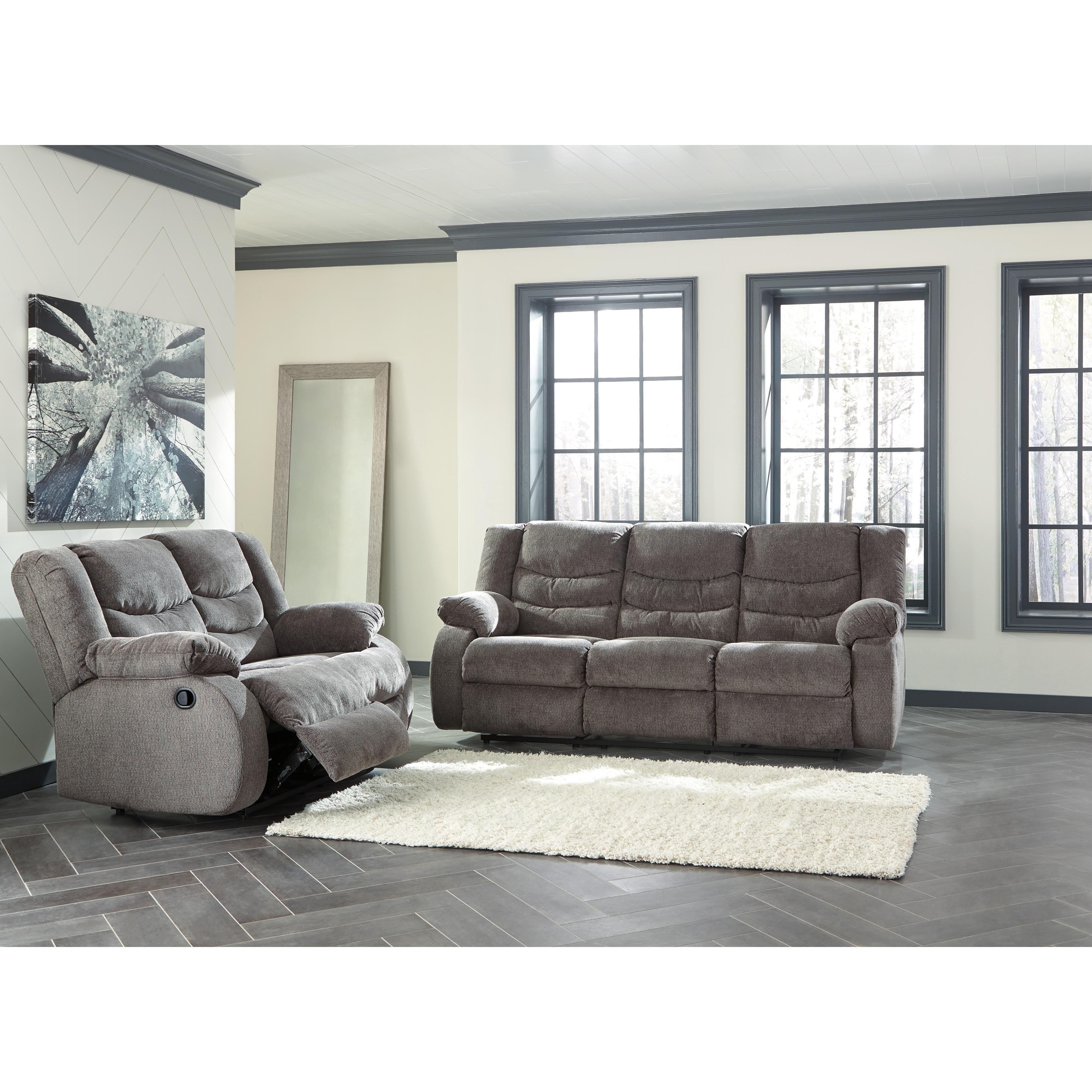  Signature Design by Ashley Tulen Reclining Fabric Loveseat 9860686 IMAGE 8