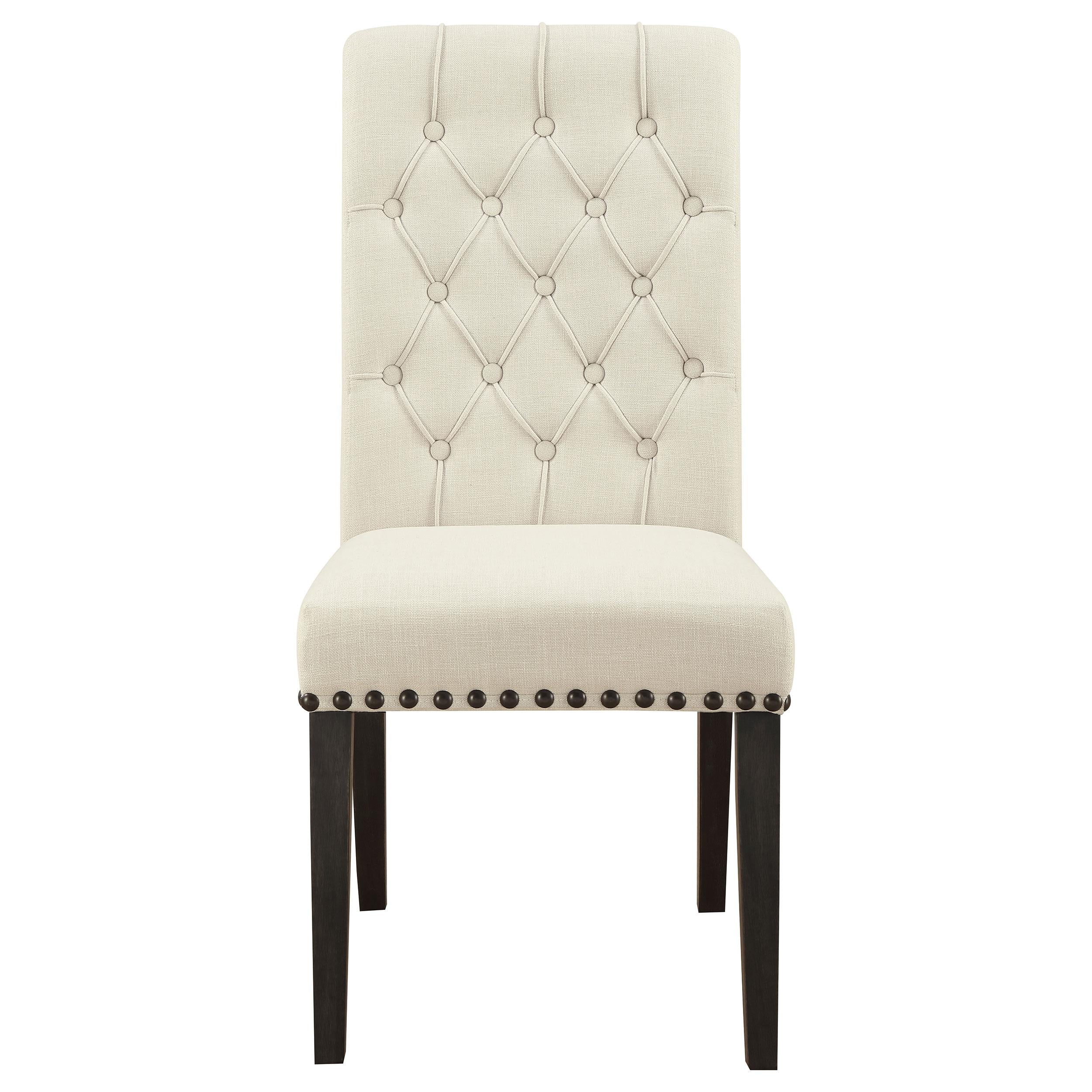  Coaster Furniture Alana 107286 Fabric Upholstered Dining Side Chair - Beige (Set of 2) IMAGE 2