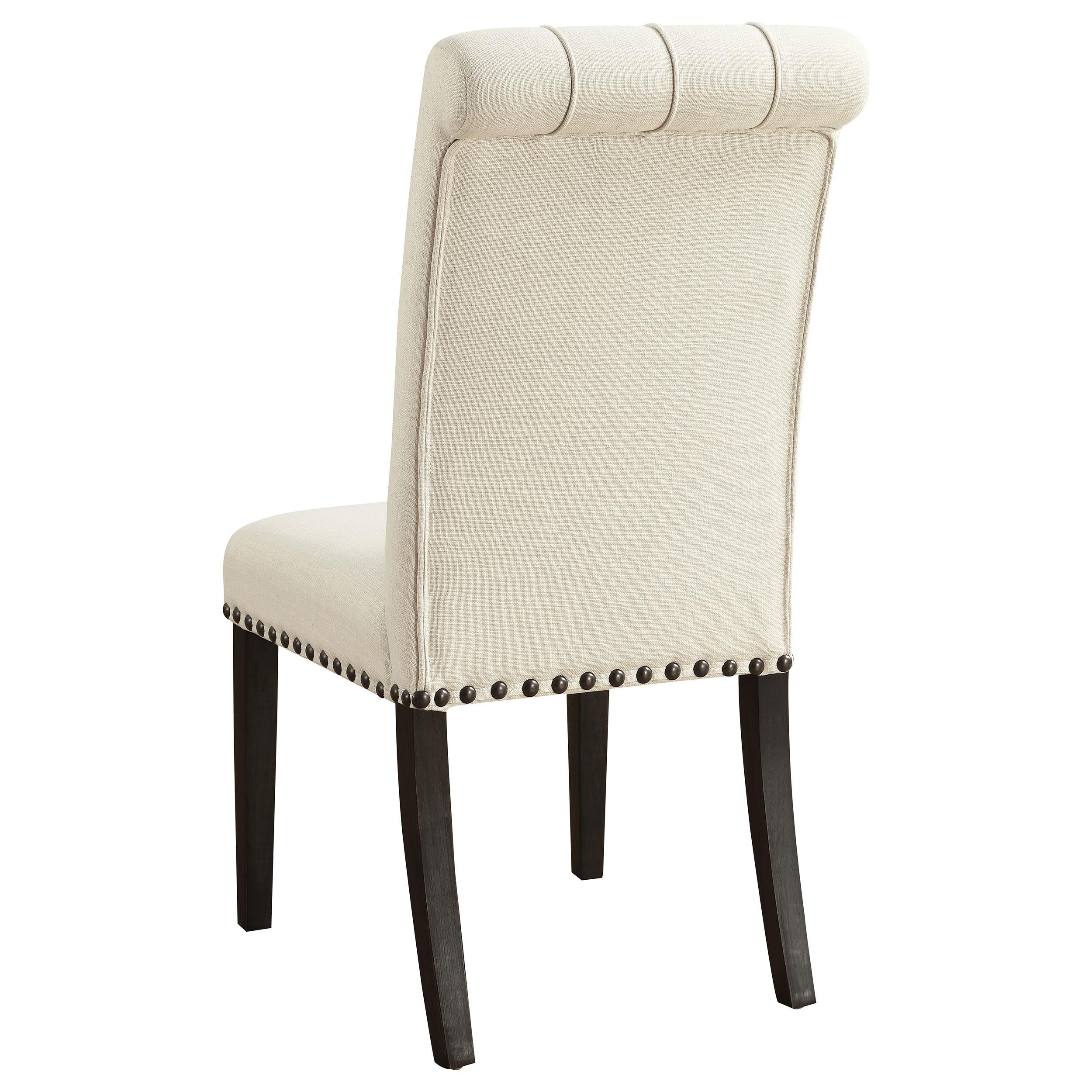  Coaster Furniture Alana 107286 Fabric Upholstered Dining Side Chair - Beige (Set of 2) IMAGE 5