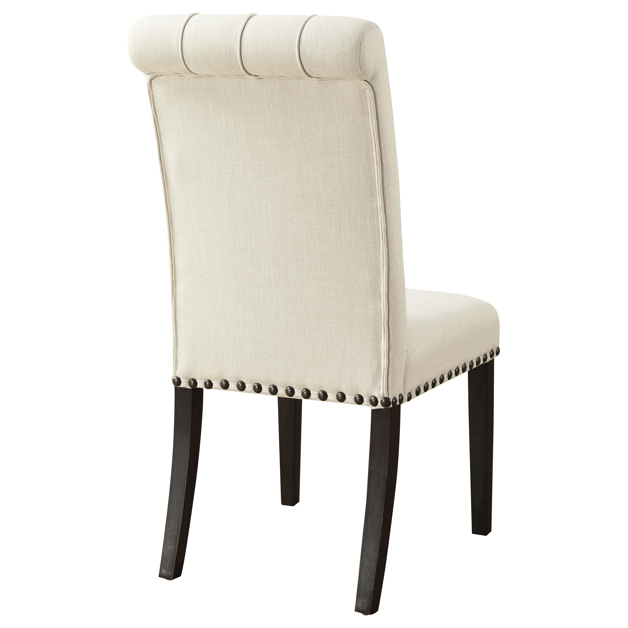 Coaster Furniture Alana 107286 Fabric Upholstered Dining Side Chair - Beige (Set of 2) IMAGE 6