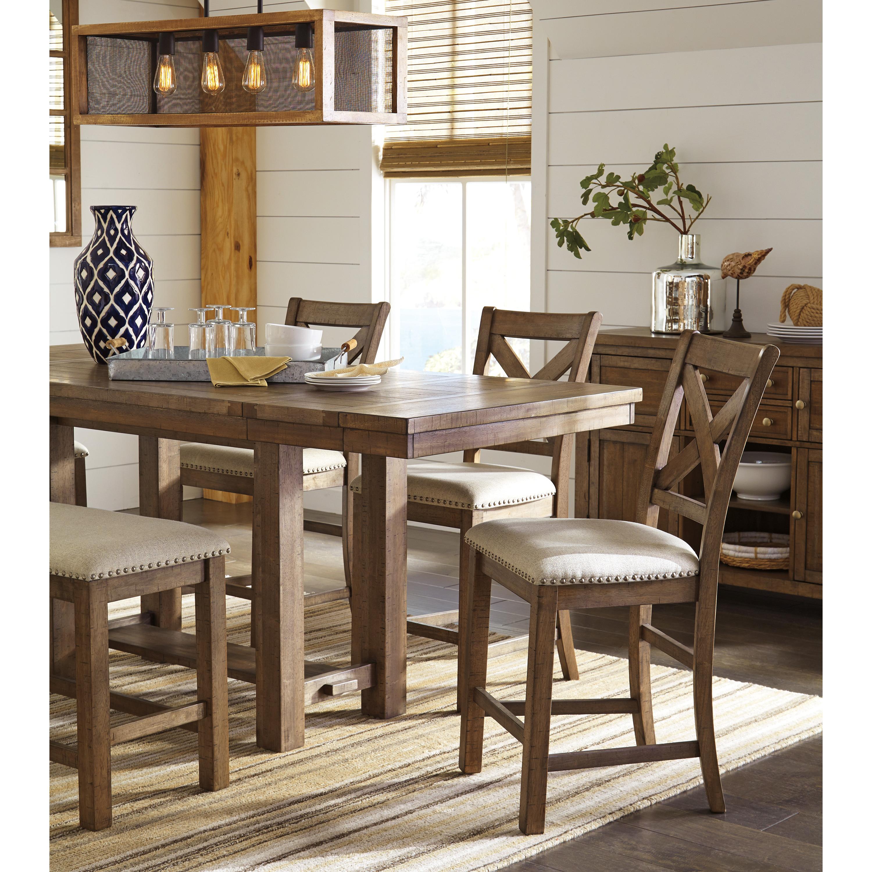  Signature Design by Ashley Moriville Counter Height Stool D631-124 IMAGE 6