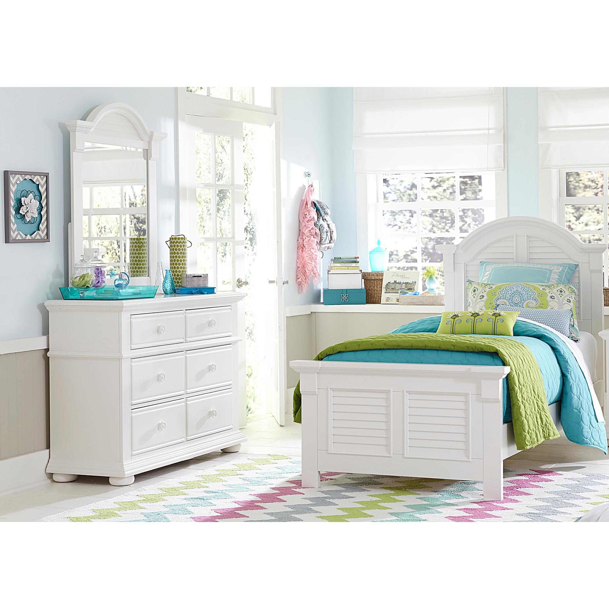  Liberty Furniture Industries Inc. Summer House 6-Drawer Kids Dresser with Mirror 607-YBR-DM IMAGE 2
