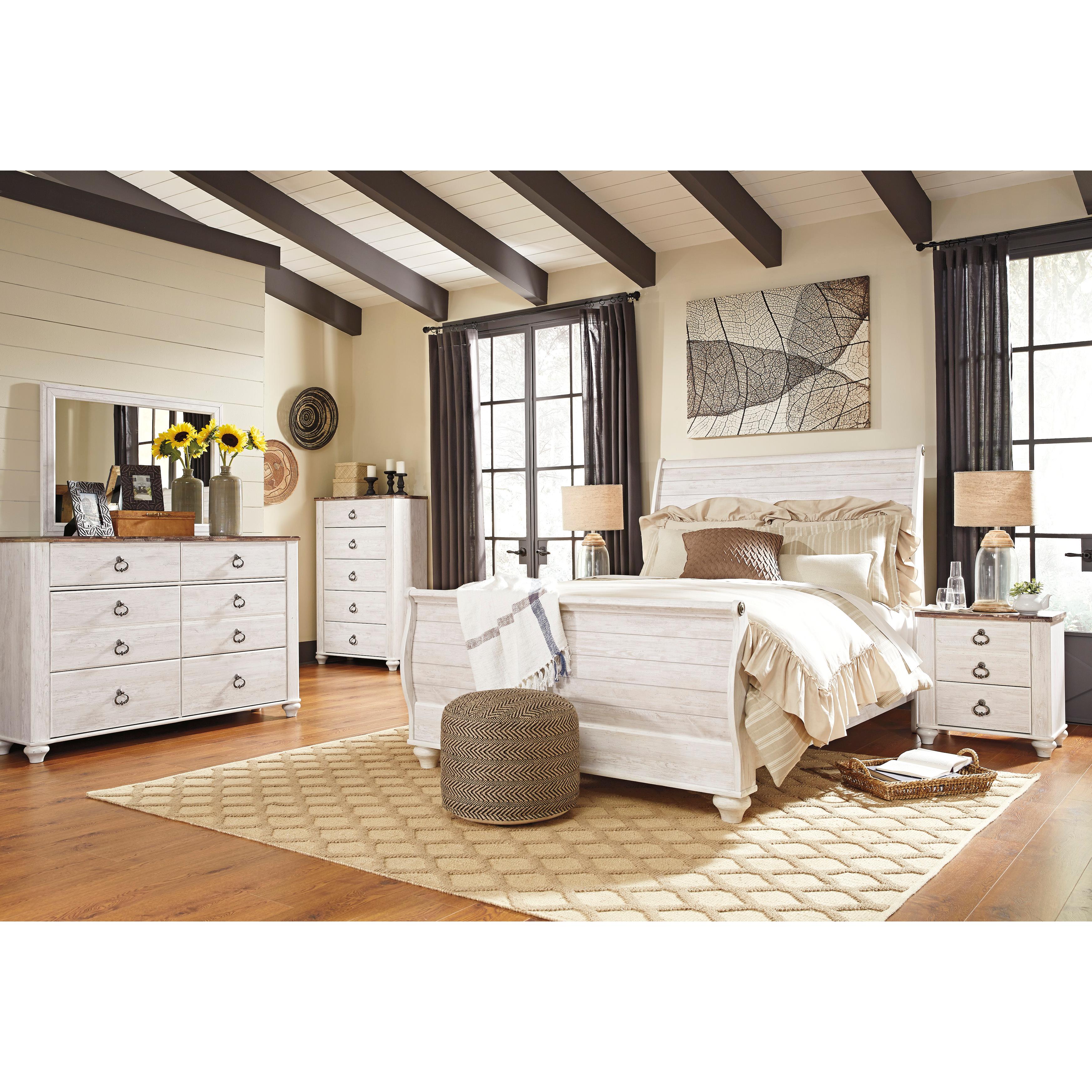  Signature Design by Ashley Willowton 6-Drawer Dresser with Mirror B267-31/B267-36 IMAGE 8