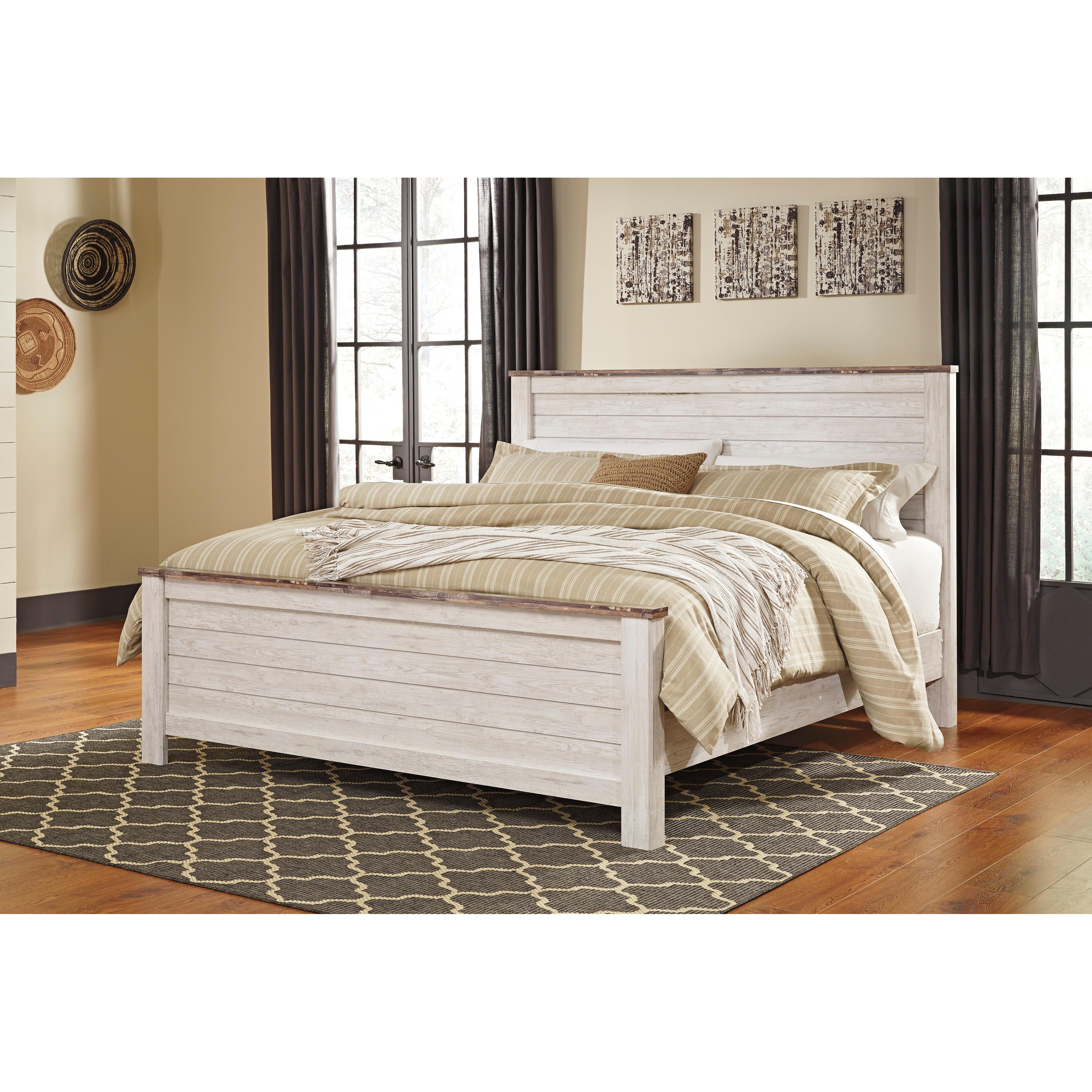  Size_California King --  Willowton B267B28 California King Panel Bed IMAGE 1