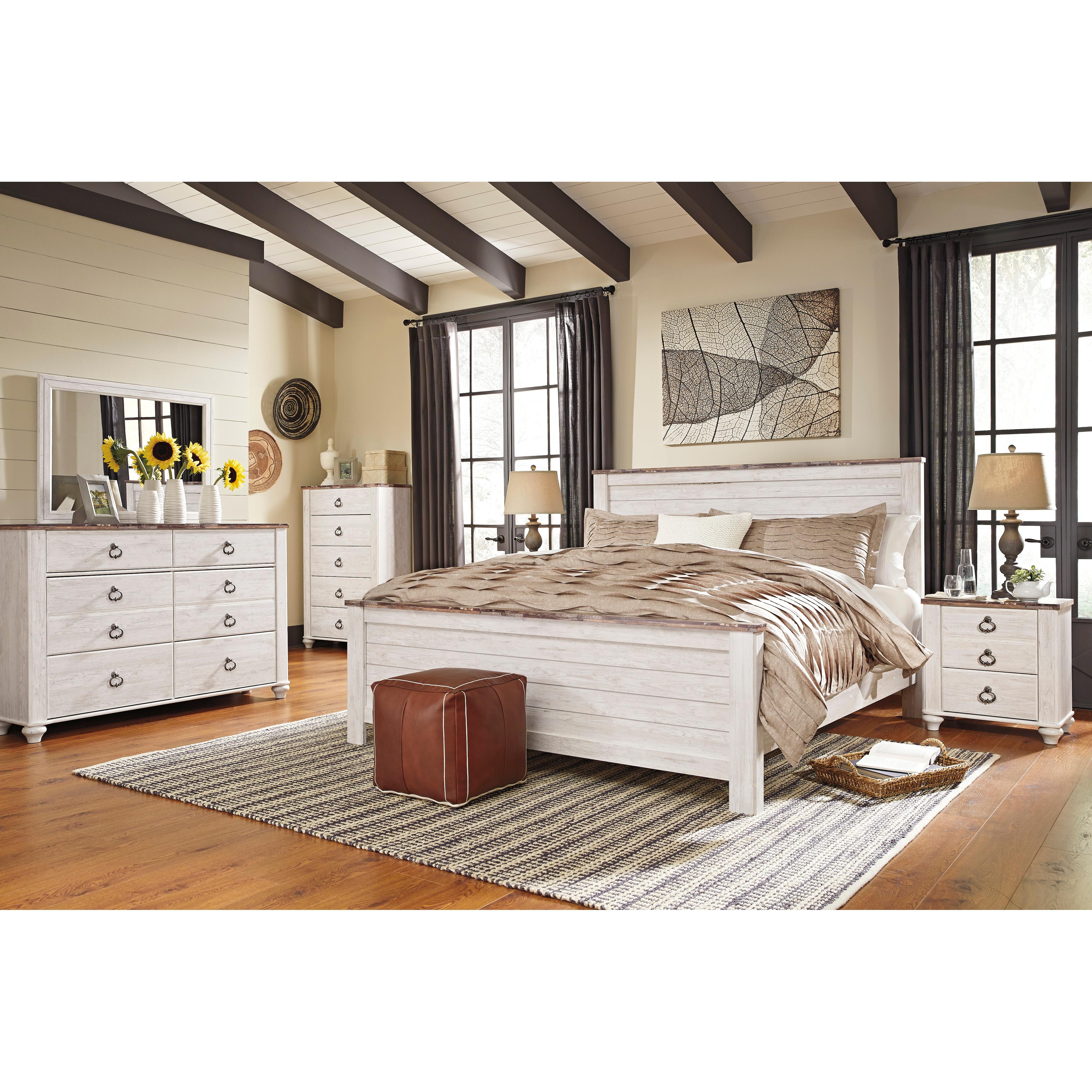  Size_California King --  Willowton B267B28 California King Panel Bed IMAGE 2