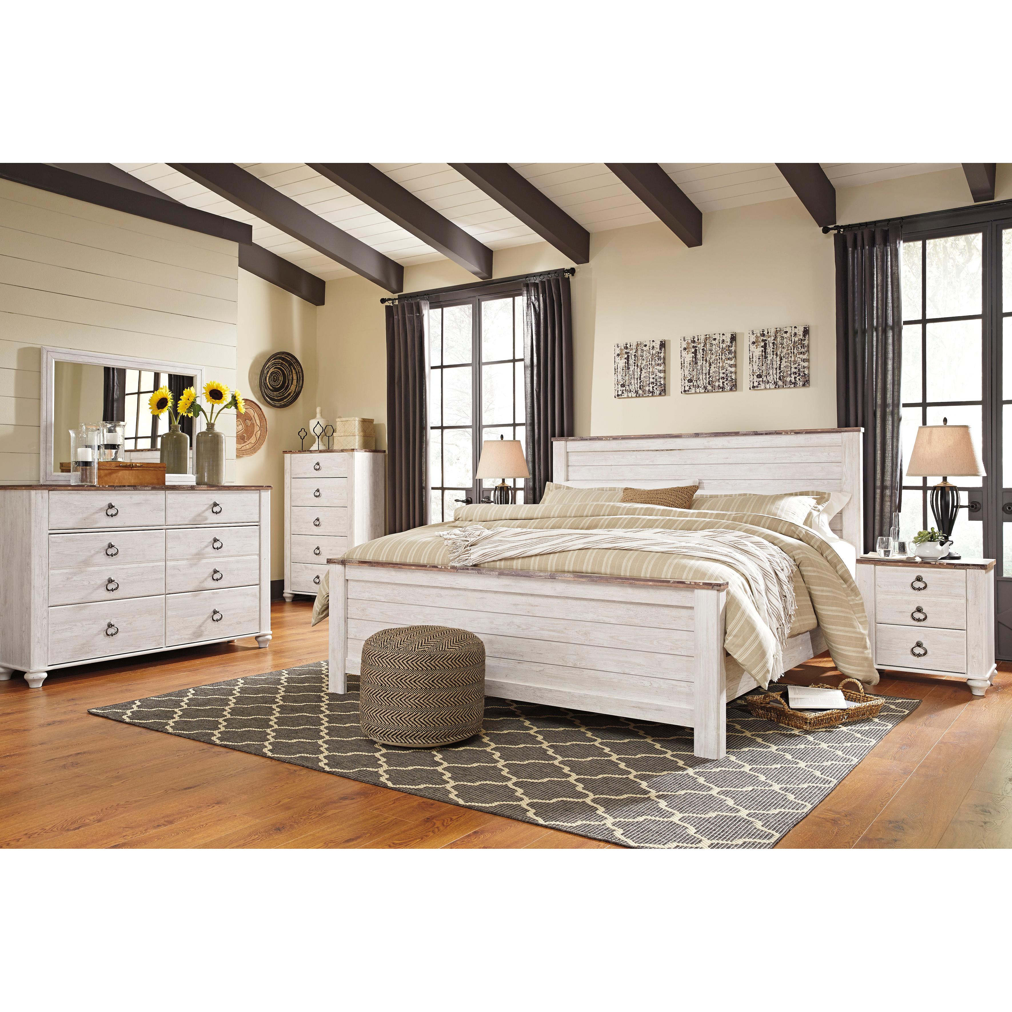  Size_California King --  Willowton B267B28 California King Panel Bed IMAGE 3
