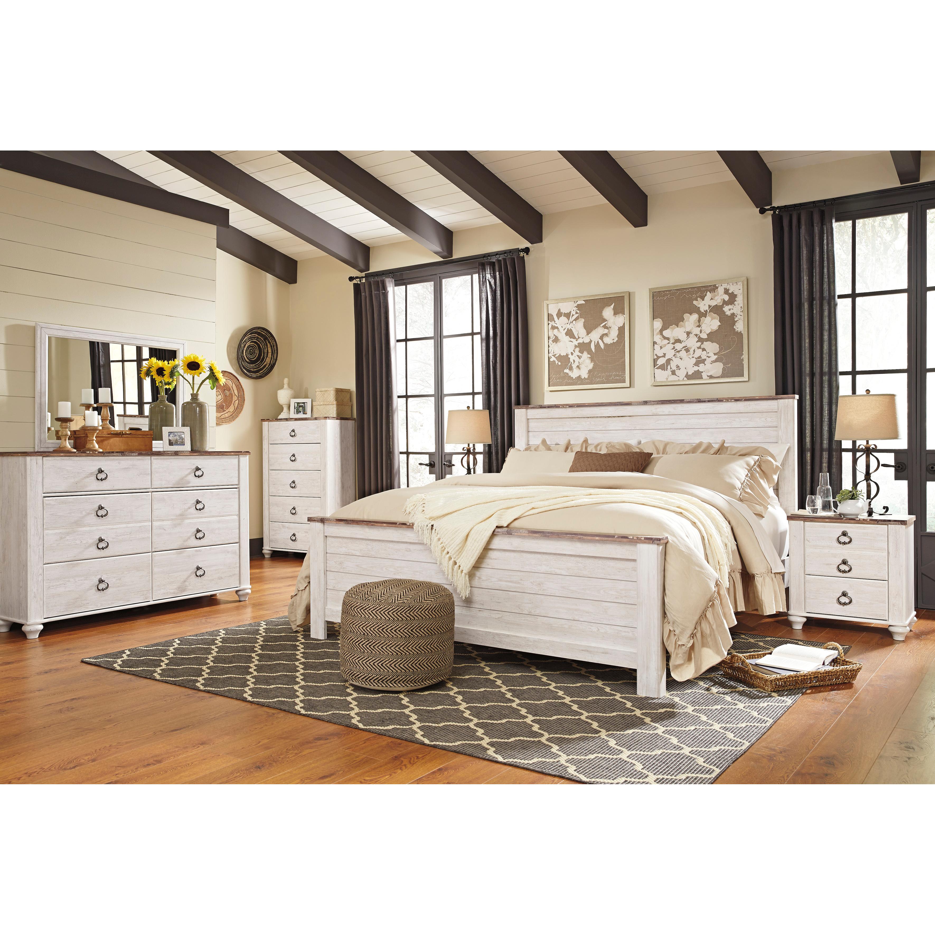  Size_California King --  Willowton B267B28 California King Panel Bed IMAGE 4