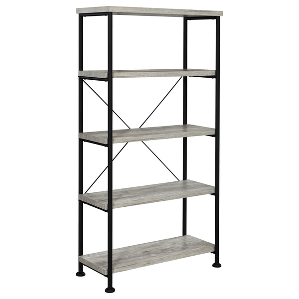Coaster Furniture Analiese 801546 63-inch 4-shelf Bookshelf - Grey Driftwood