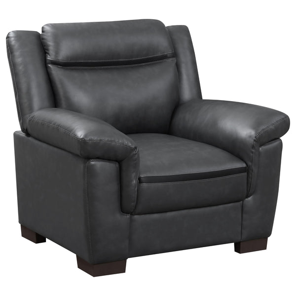 Coaster Furniture Arabella 506593 Upholstered Padded Arm Accent Chair - Grey