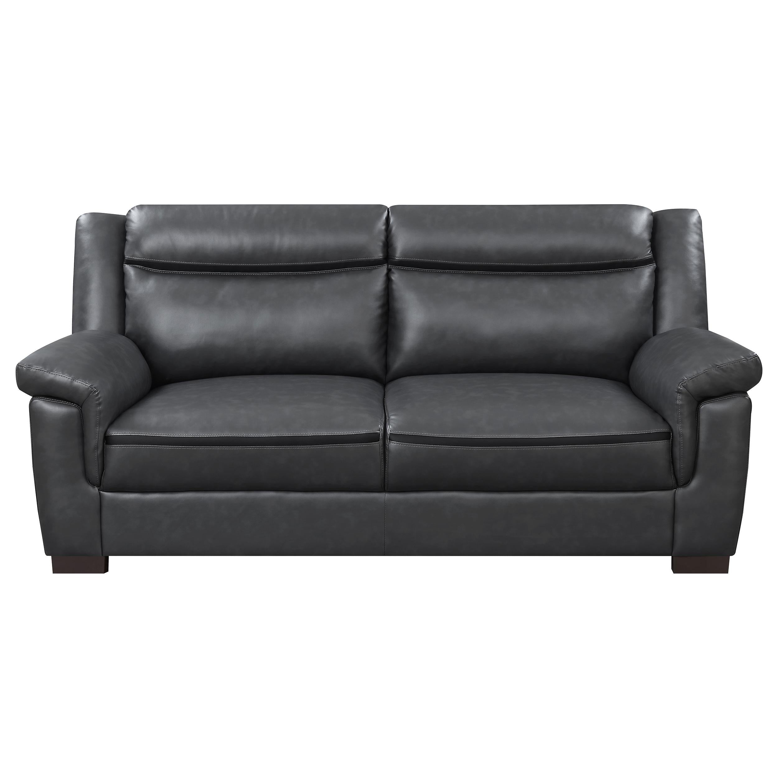  Coaster Furniture Arabella 506591 Upholstered Padded Arm Sofa - Grey IMAGE 2