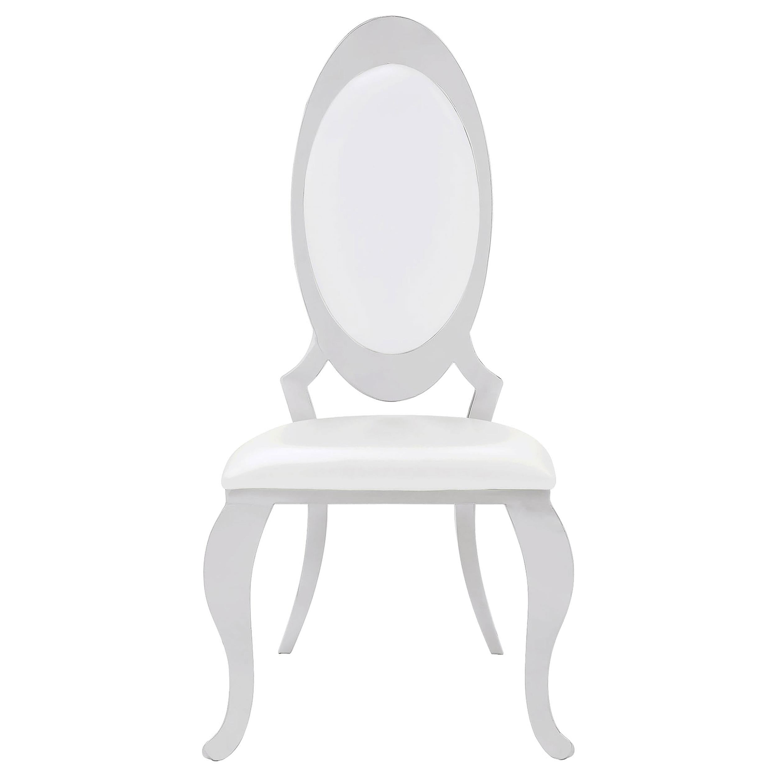  Coaster Furniture Anchorage 107872N Upholstered Dining Chair - Cream White (Set of 2) IMAGE 2