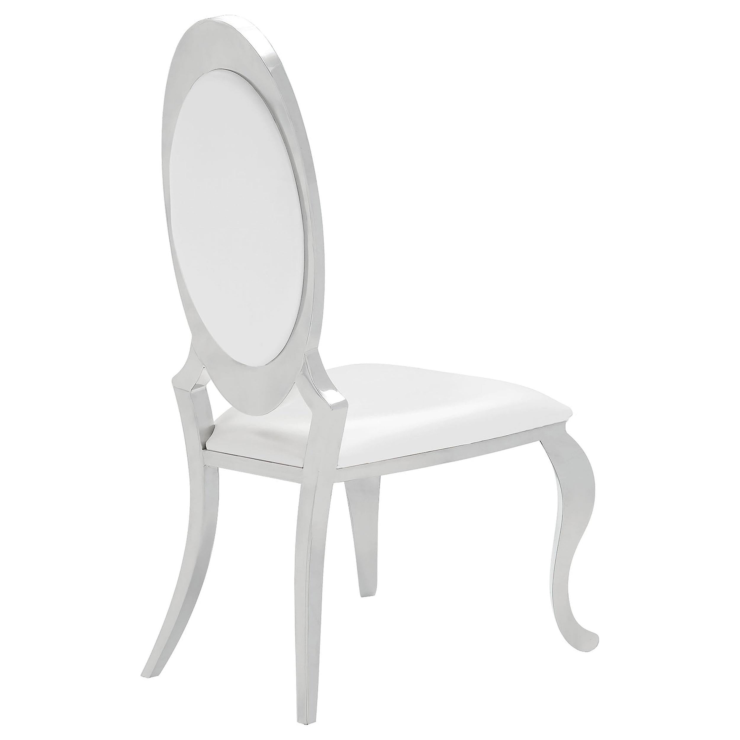  Coaster Furniture Anchorage 107872N Upholstered Dining Chair - Cream White (Set of 2) IMAGE 6