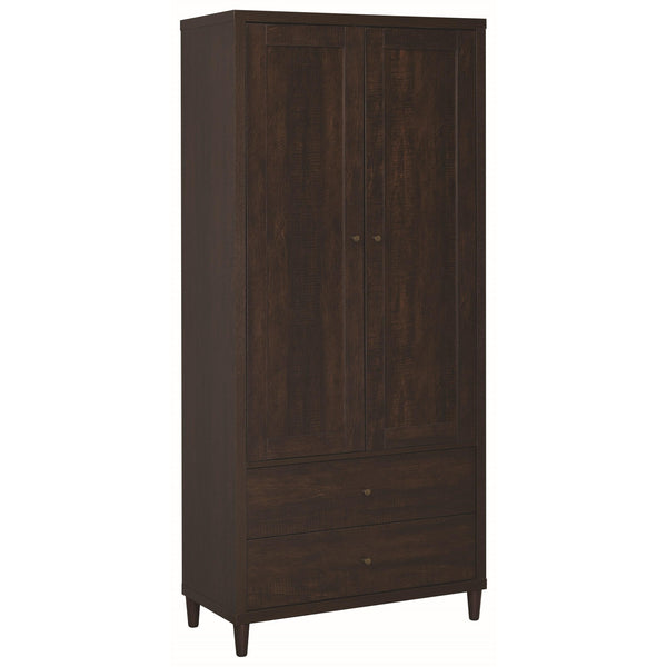 Coaster Furniture Wadeline 950724 2-door Tall Accent Storage Cabinet - Rustic Tobacco