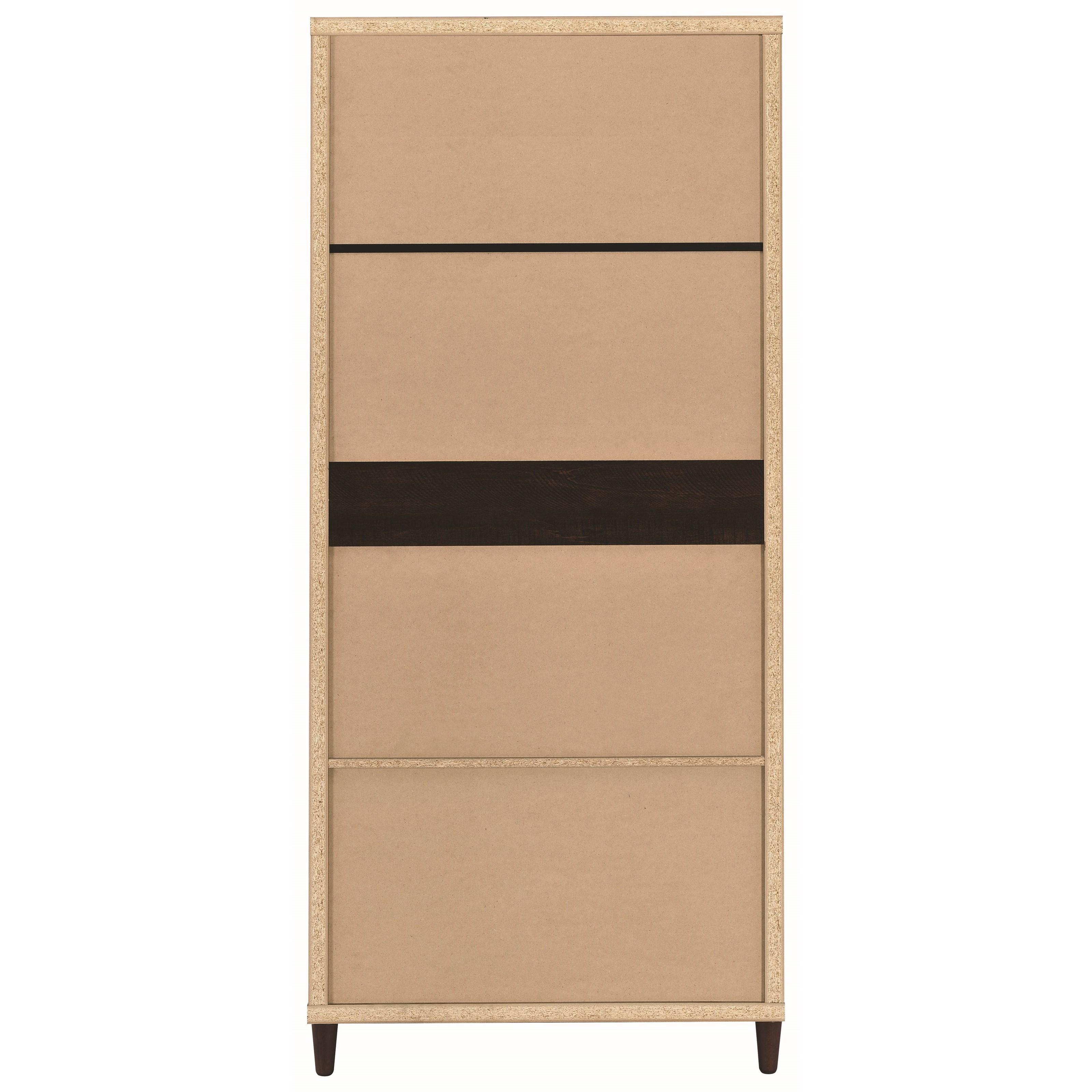  Coaster Furniture Wadeline 950724 2-door Tall Accent Storage Cabinet - Rustic Tobacco IMAGE 4