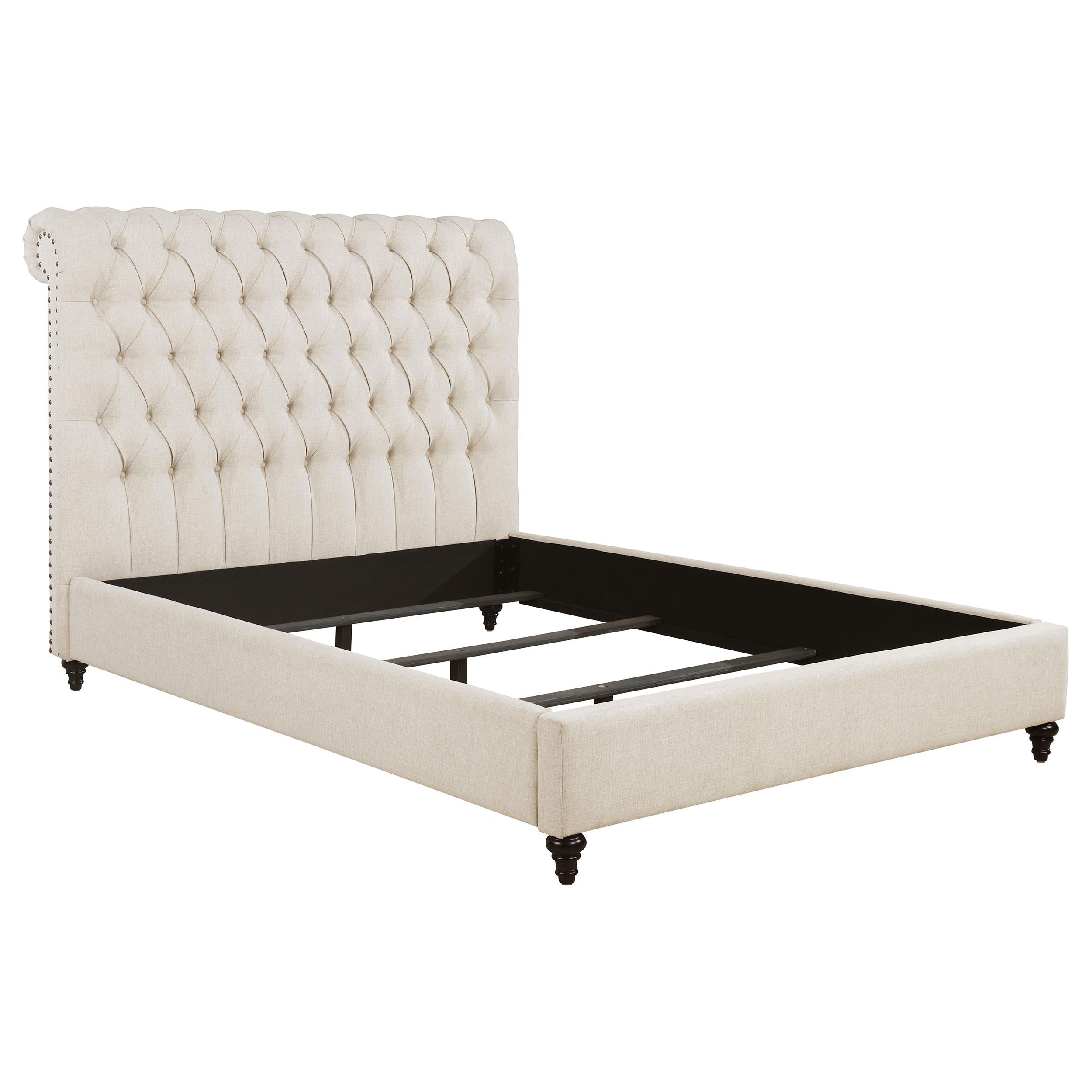  Size_Full --  Coaster Furniture Devon Upholstered Panel Bed IMAGE 1
