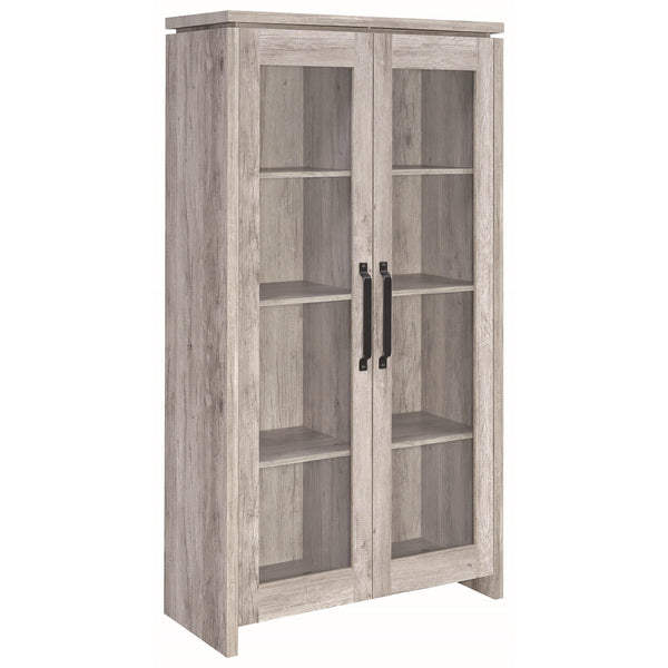 Coaster Furniture Alejo 950783 2-door Engineered Wood Tall Cabinet - Grey Driftwood