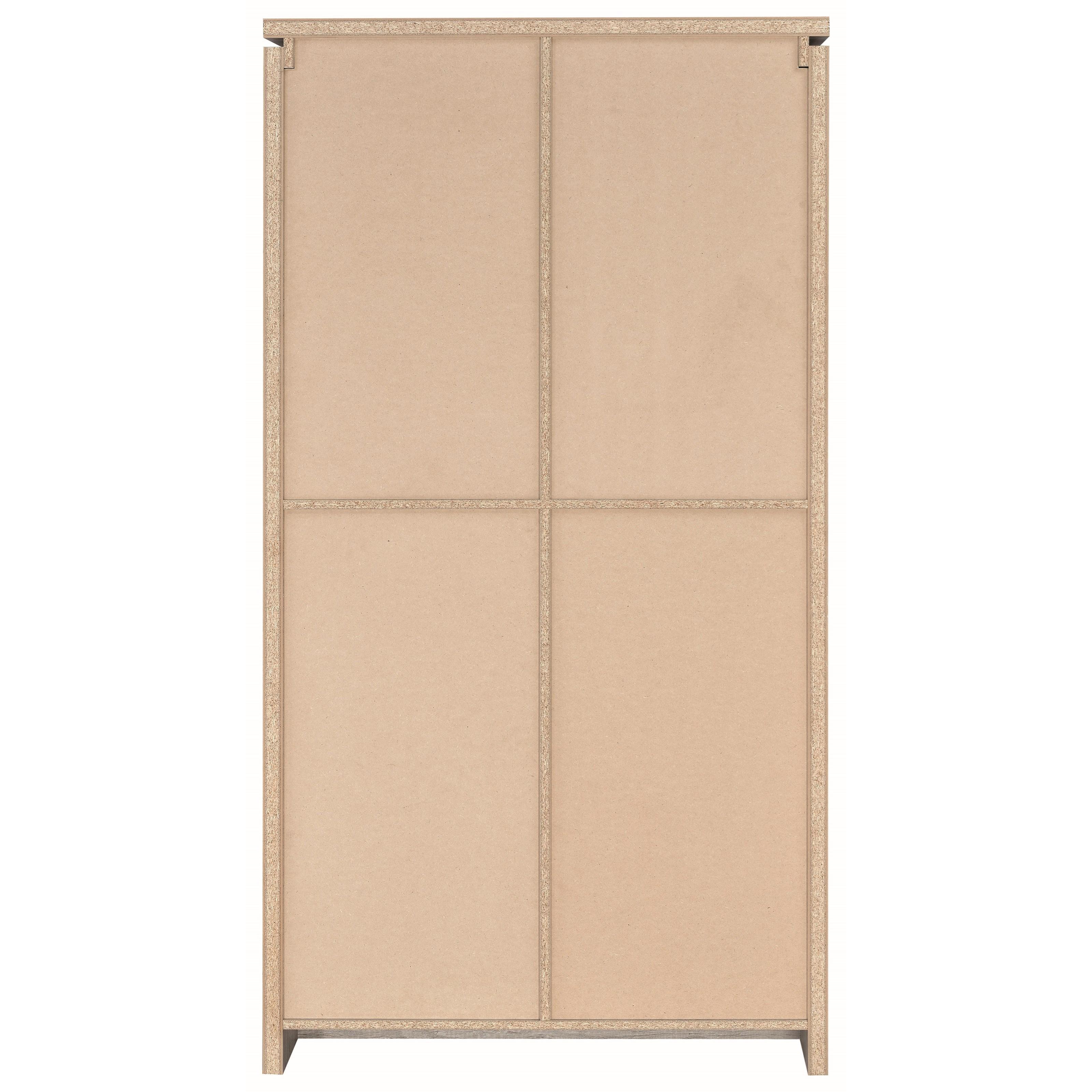  Coaster Furniture Alejo 950783 2-door Engineered Wood Tall Cabinet - Grey Driftwood IMAGE 4