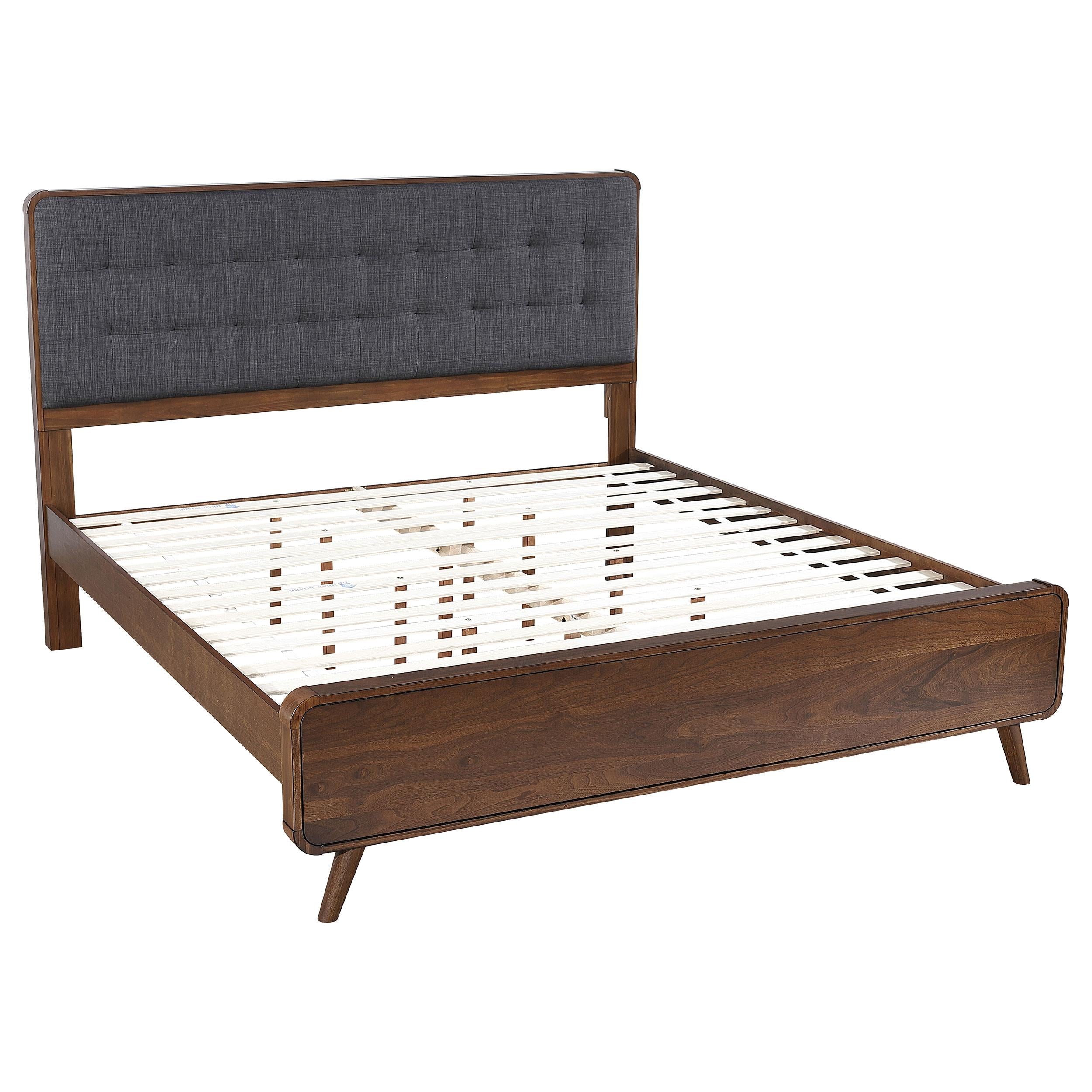  Size_King --  Robyn 205131KE Wood Eastern King Platform Bed - Dark Walnut IMAGE 1