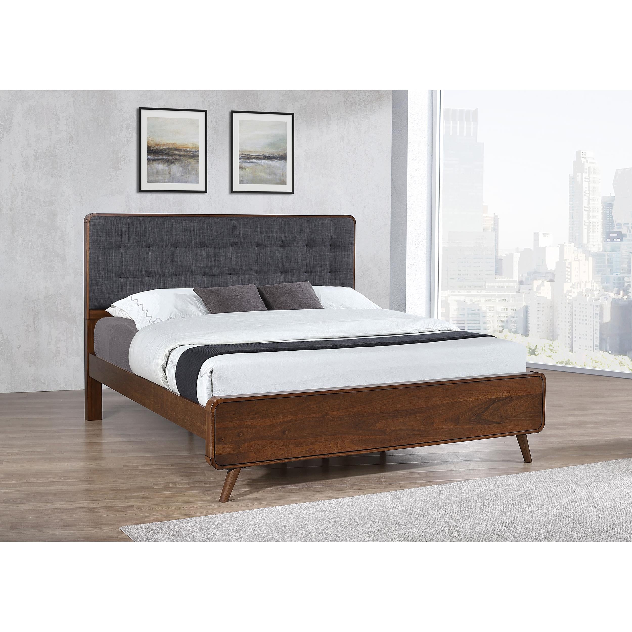  Size_King --  Robyn 205131KE Wood Eastern King Platform Bed - Dark Walnut IMAGE 6