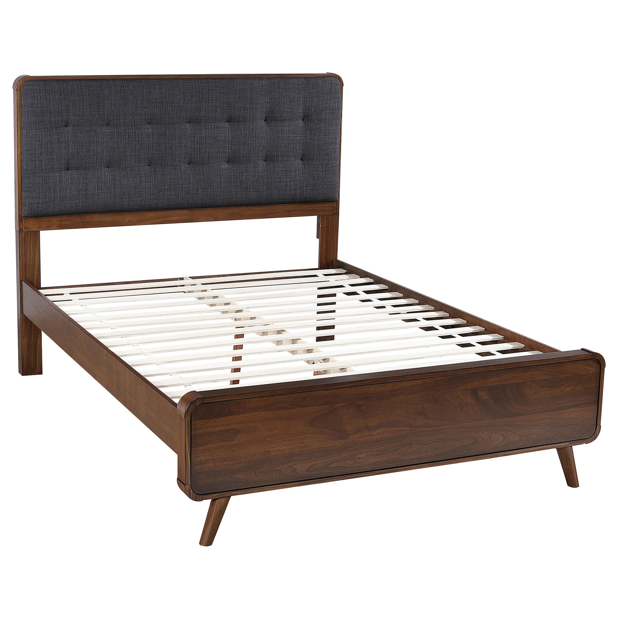  Size_Queen --  Coaster Furniture Robyn Upholstered Platform Bed IMAGE 1
