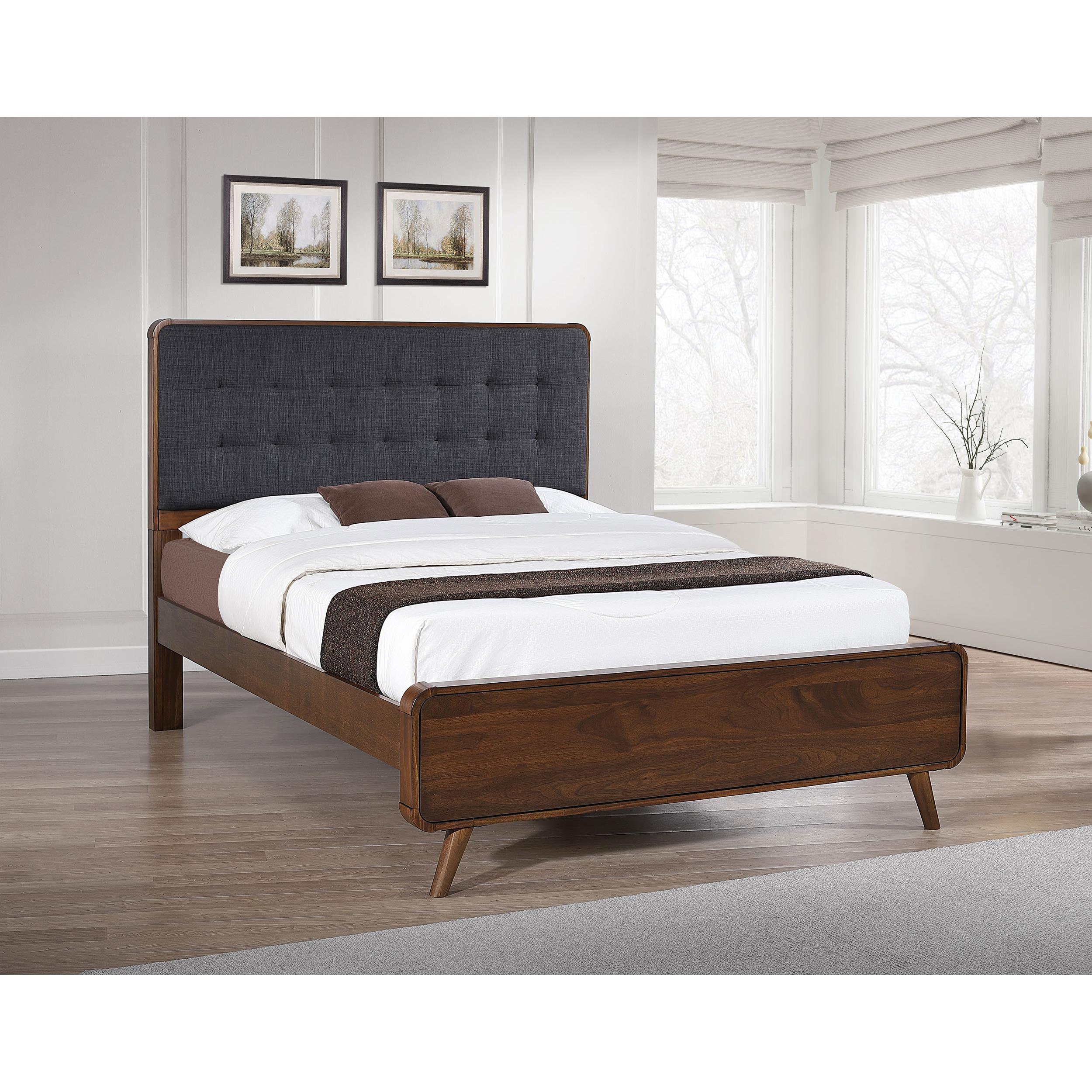  Size_Queen --  Coaster Furniture Robyn Upholstered Platform Bed IMAGE 6