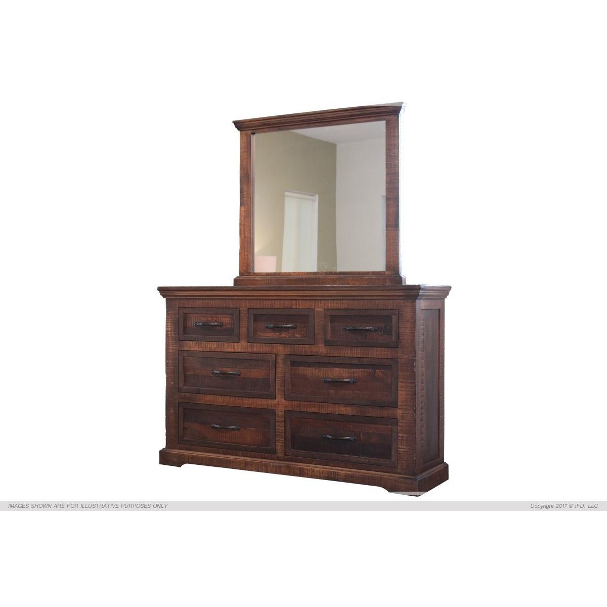  International Furniture Direct Madeira 7-Drawer Dresser IFD1200DSR IMAGE 2