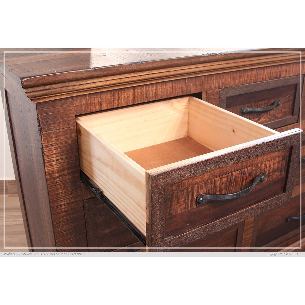  International Furniture Direct Madeira 7-Drawer Dresser IFD1200DSR IMAGE 3
