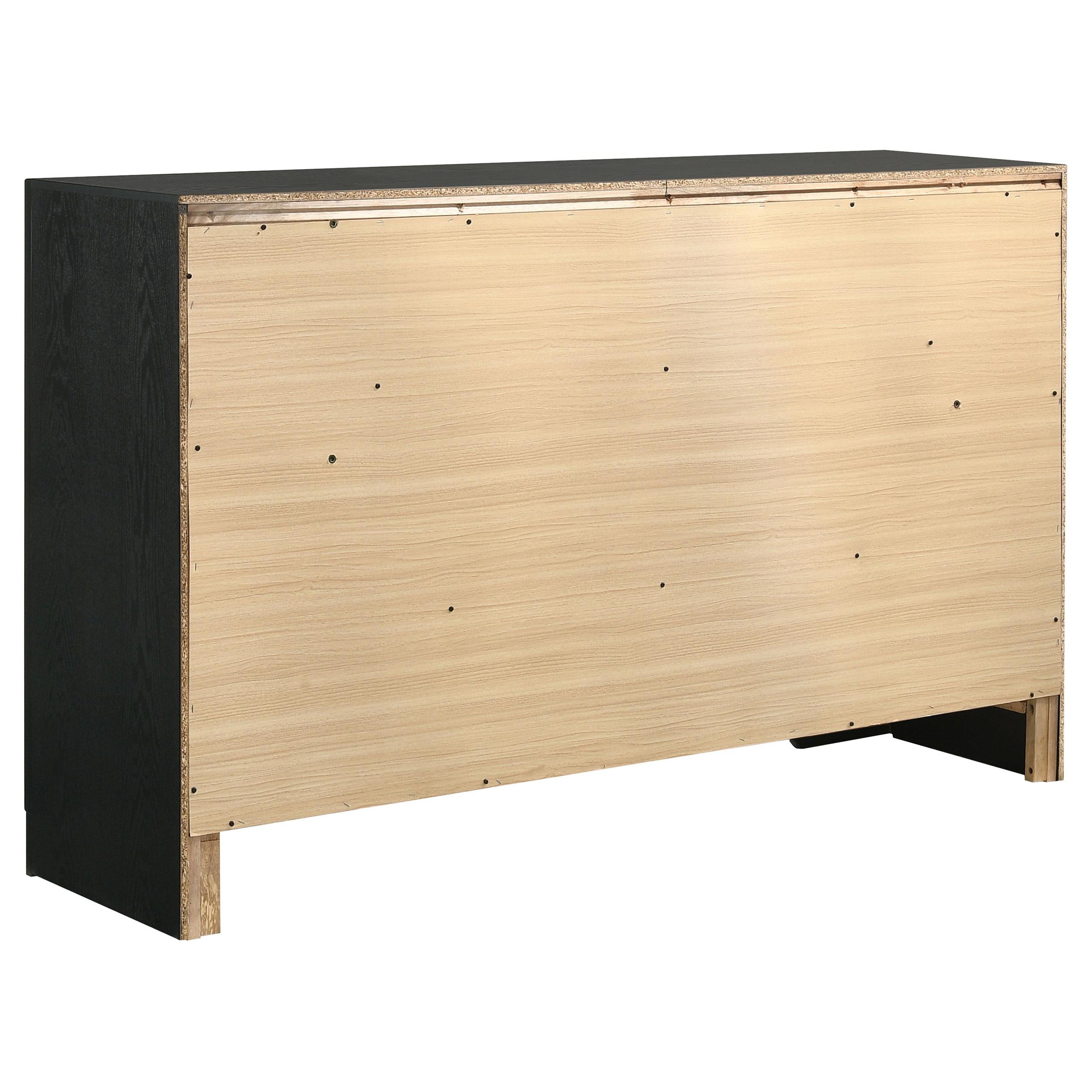  Coaster Furniture Miranda 206363 7-Drawer Dresser - Black IMAGE 5
