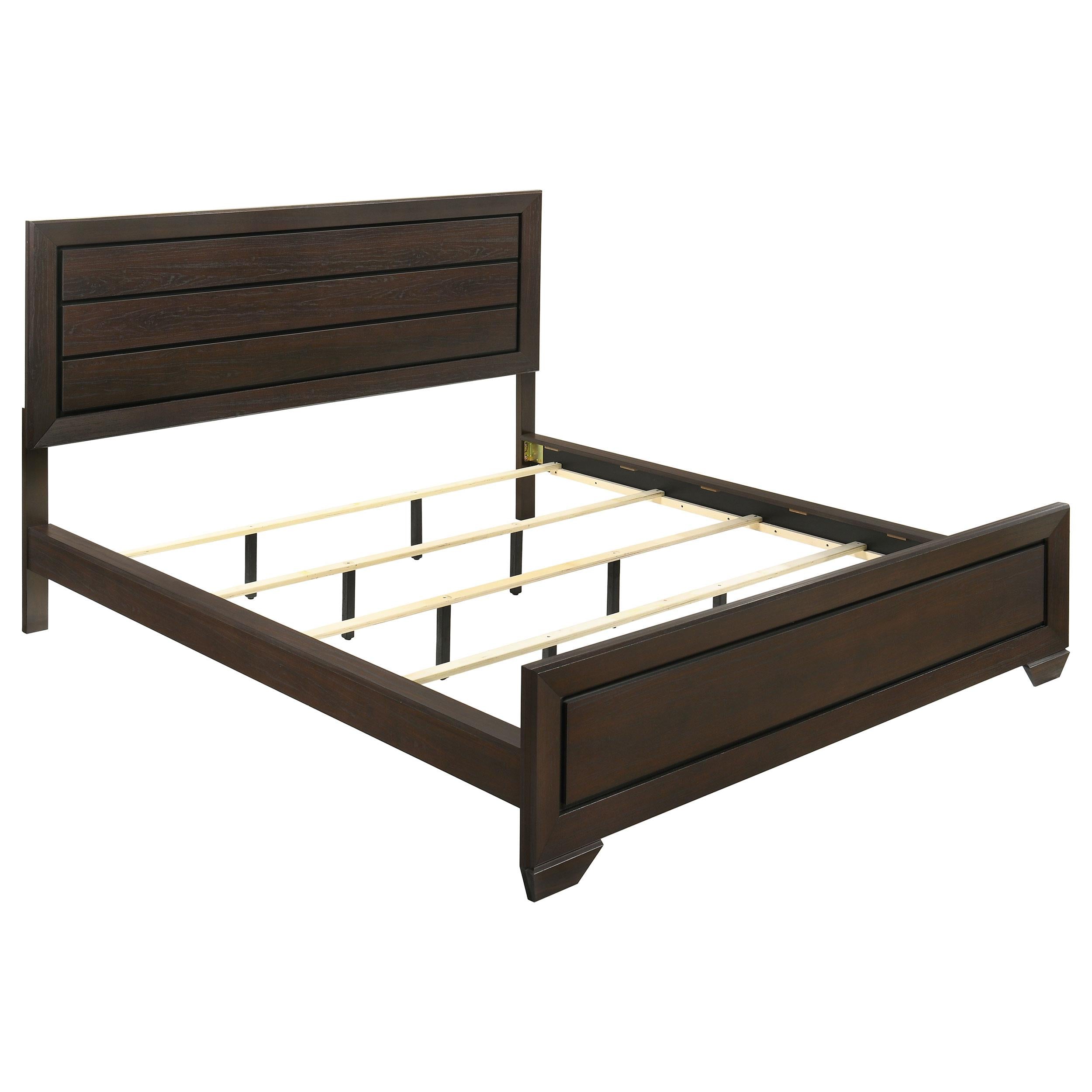  Size_California King --  Kauffman 204391KW Wood California King Panel Bed - Dark Cocoa IMAGE 1