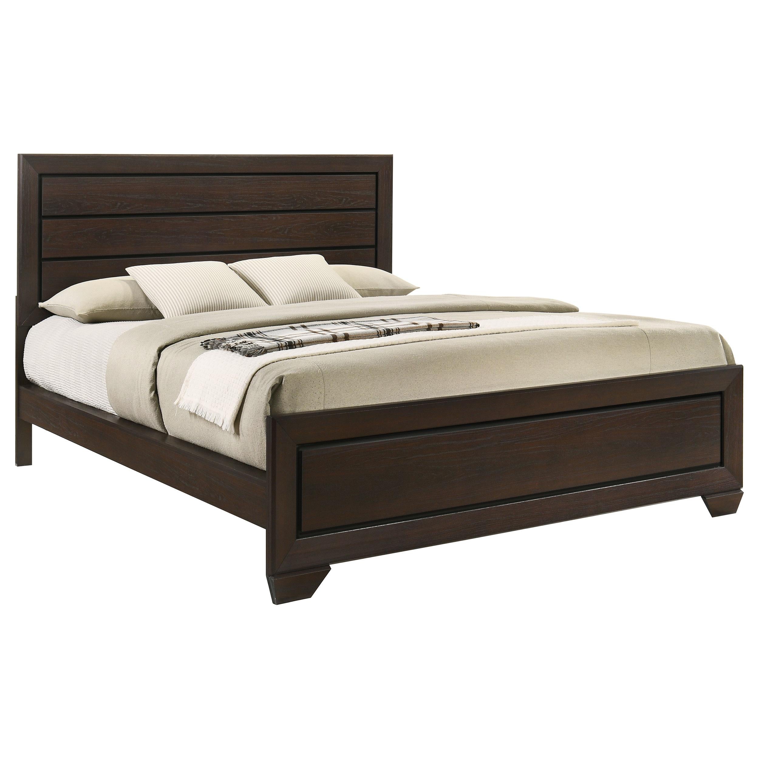  Size_California King --  Kauffman 204391KW Wood California King Panel Bed - Dark Cocoa IMAGE 2